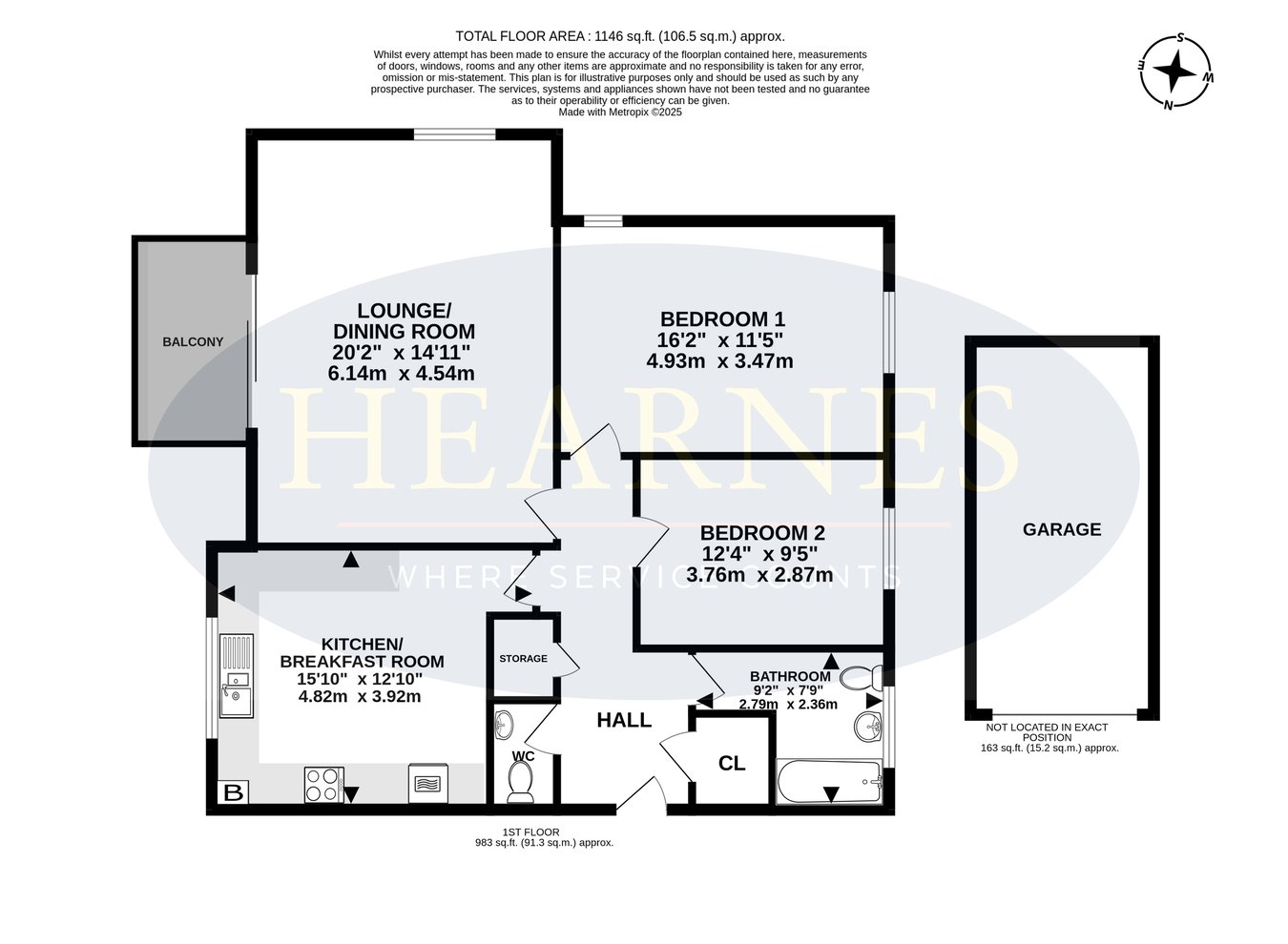 Flat 8a Beaufoys Court, Beaufoys Avenue, Ferndown floorplan