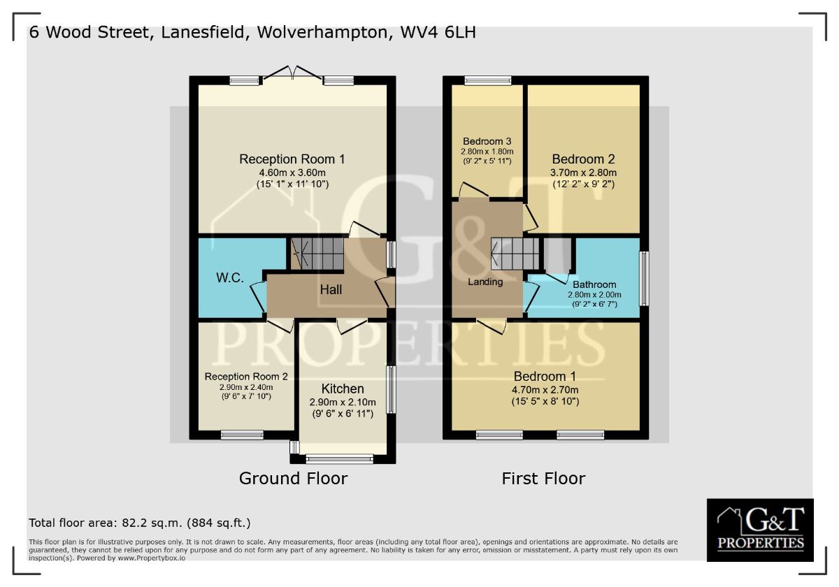 6 Wood Street, Wolverhampton floorplan