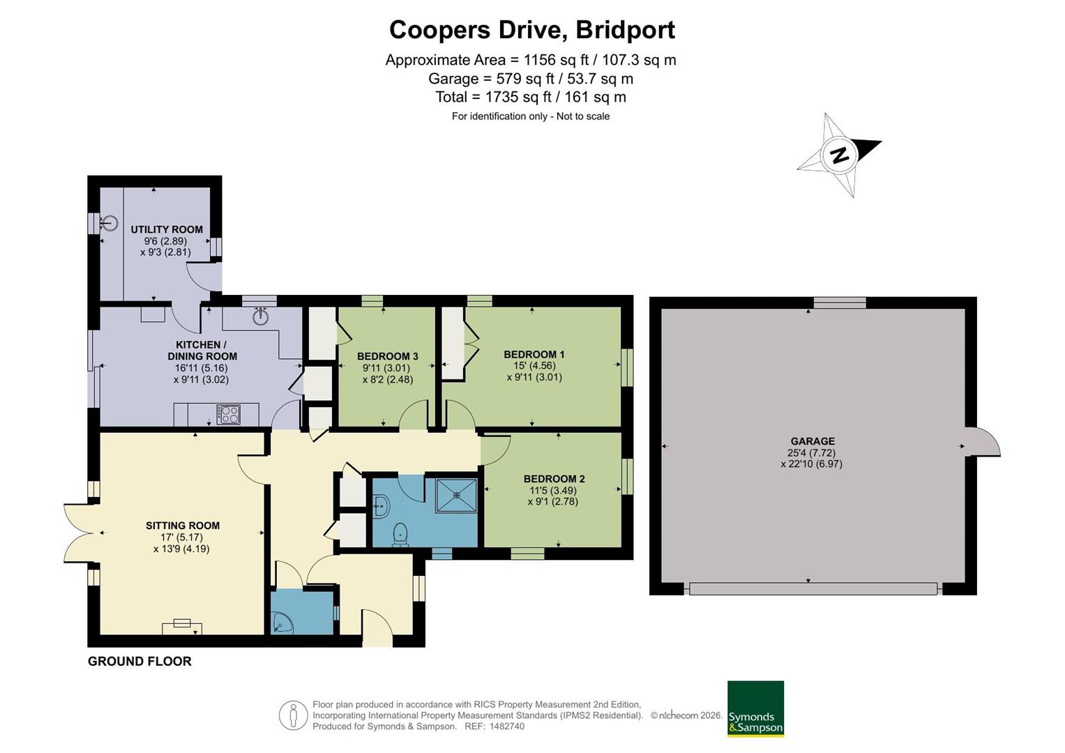 4, Coopers Drive, Bridport floorplan