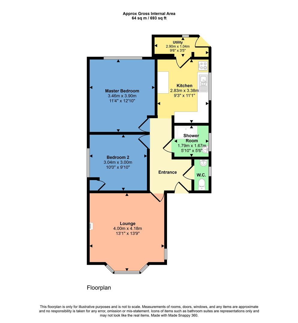 25, Penrhos Drive, Llandudno floorplan