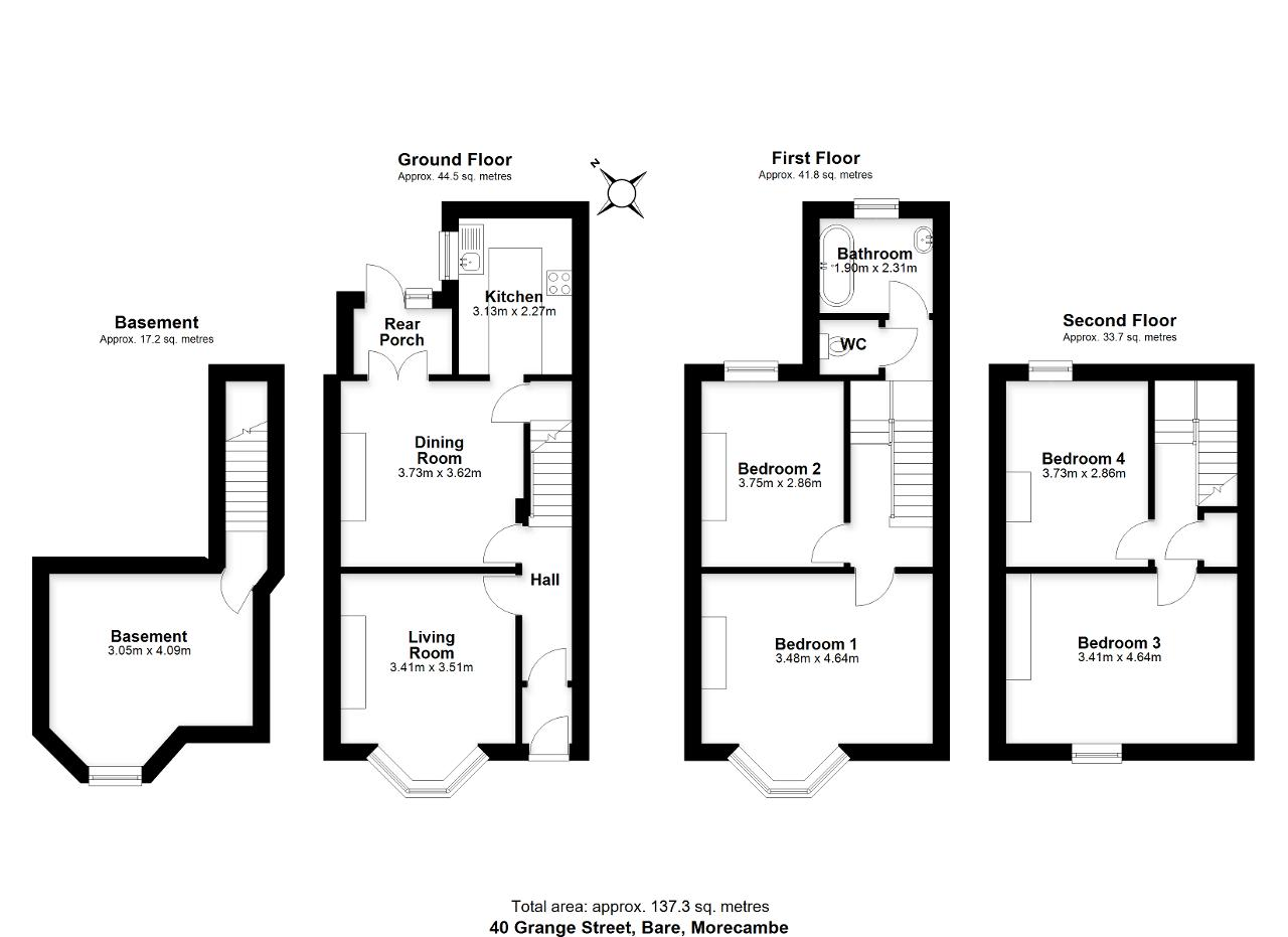 40, Grange Street, Morecambe floorplan