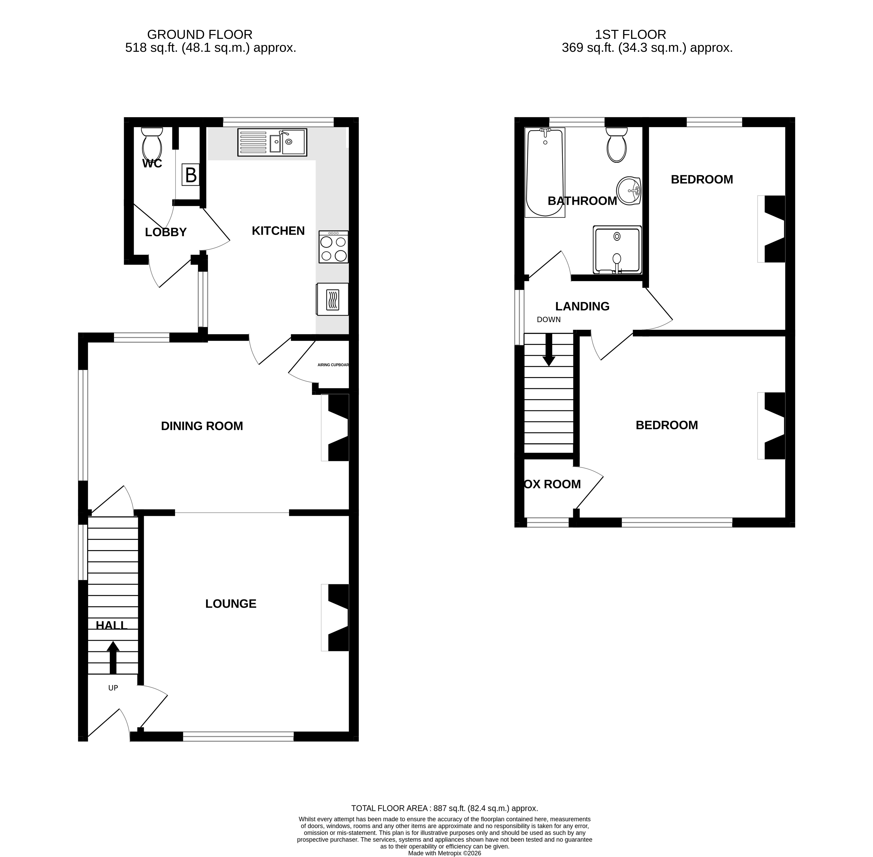 6, Southlands, Yaxley floorplan