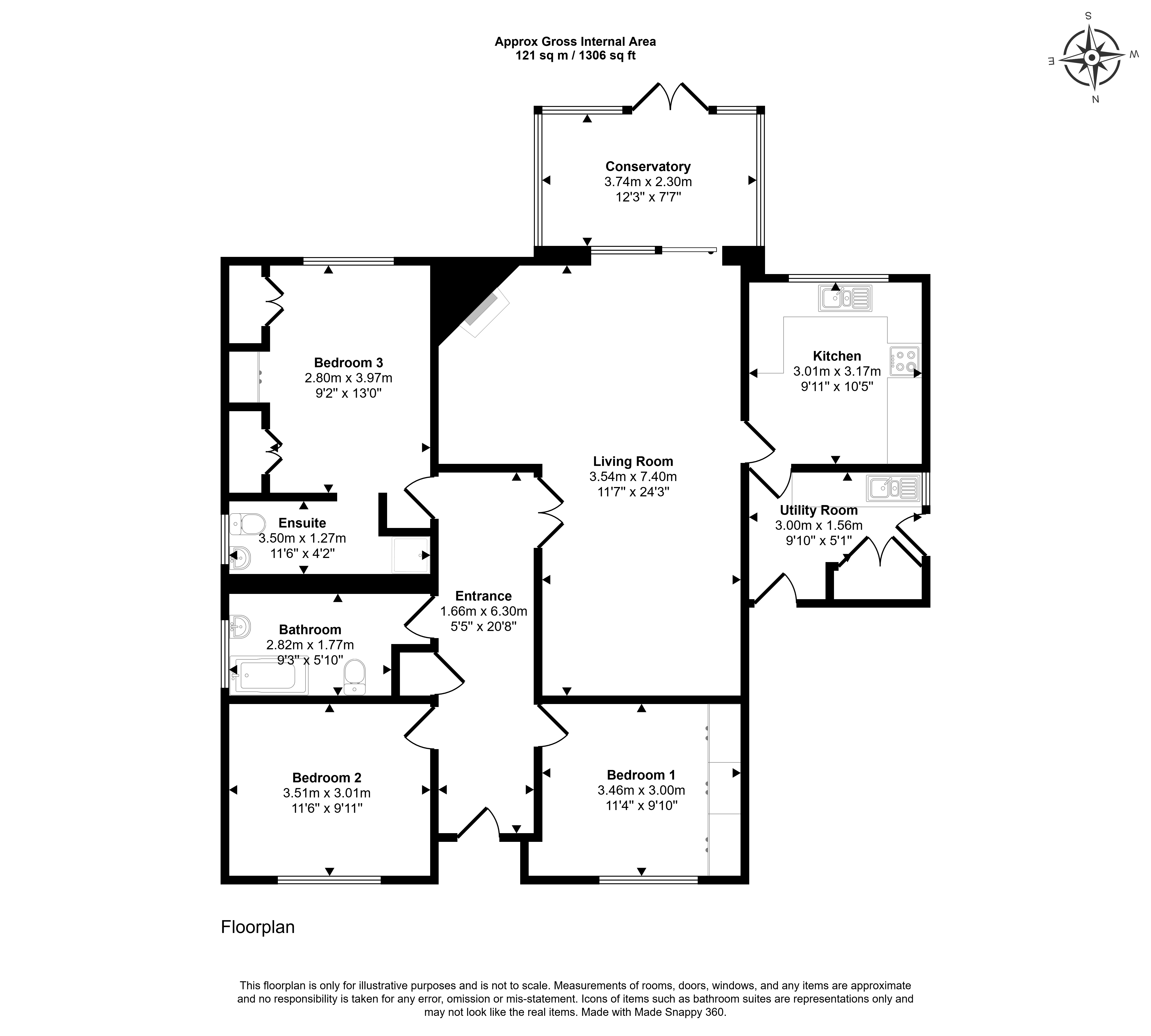 8, Queensway, Crook floorplan