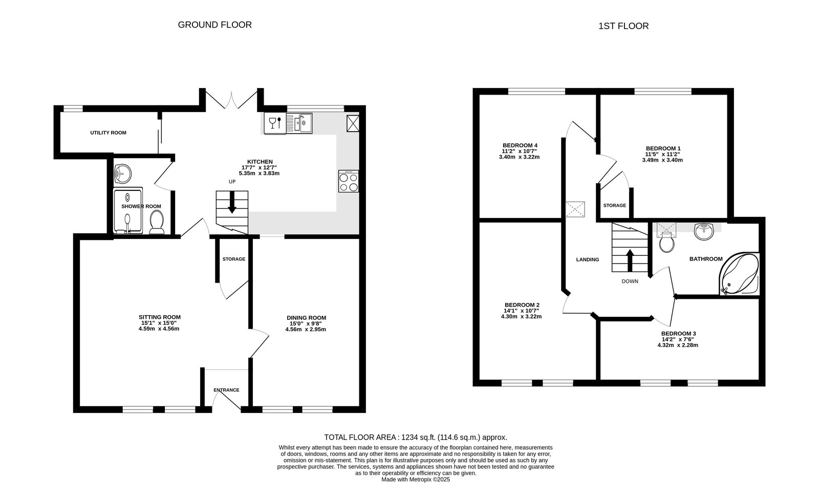 Carters Cottage, Hereford floorplan
