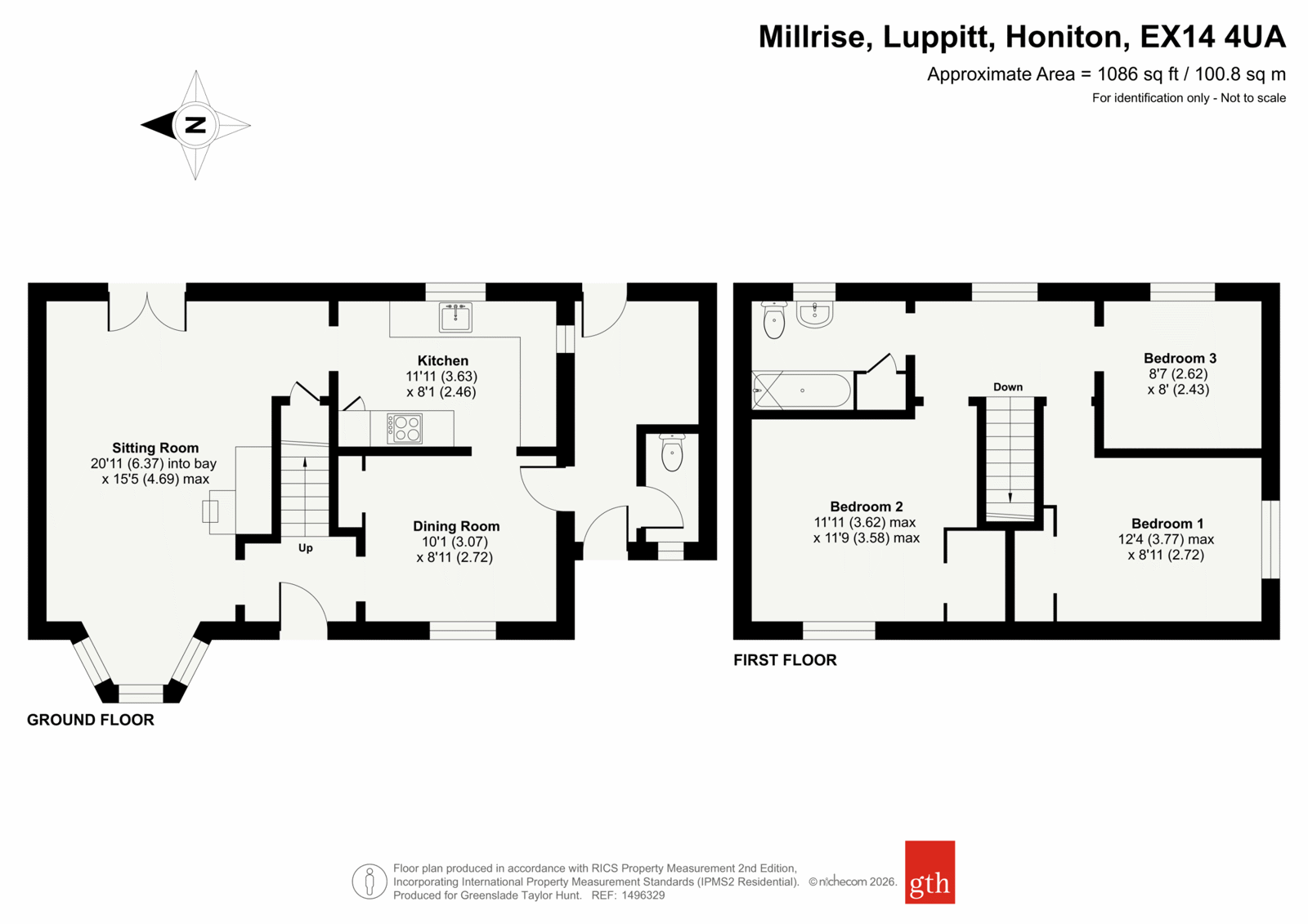 13, Millrise, Honiton floorplan