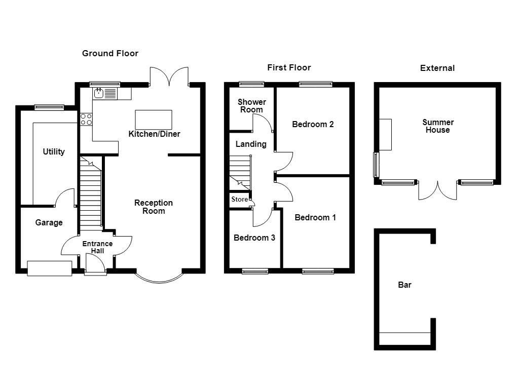 92, Lydgate, Burnley floorplan