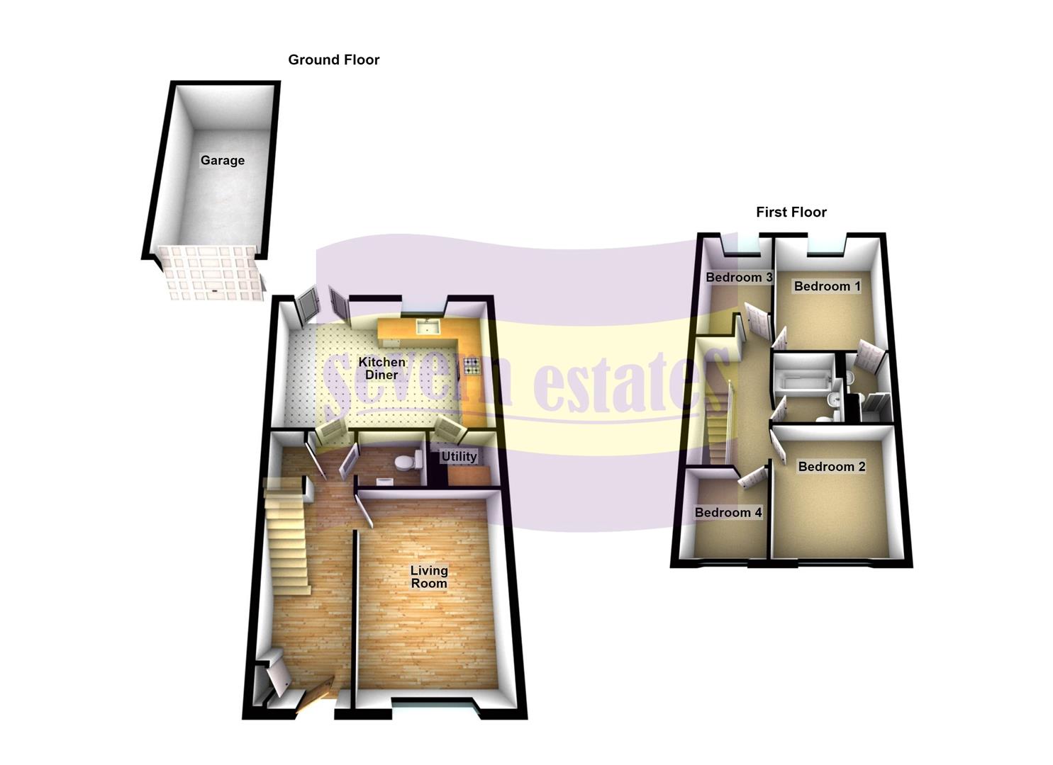 53, Cortland Way, Stourport-On-Severn floorplan