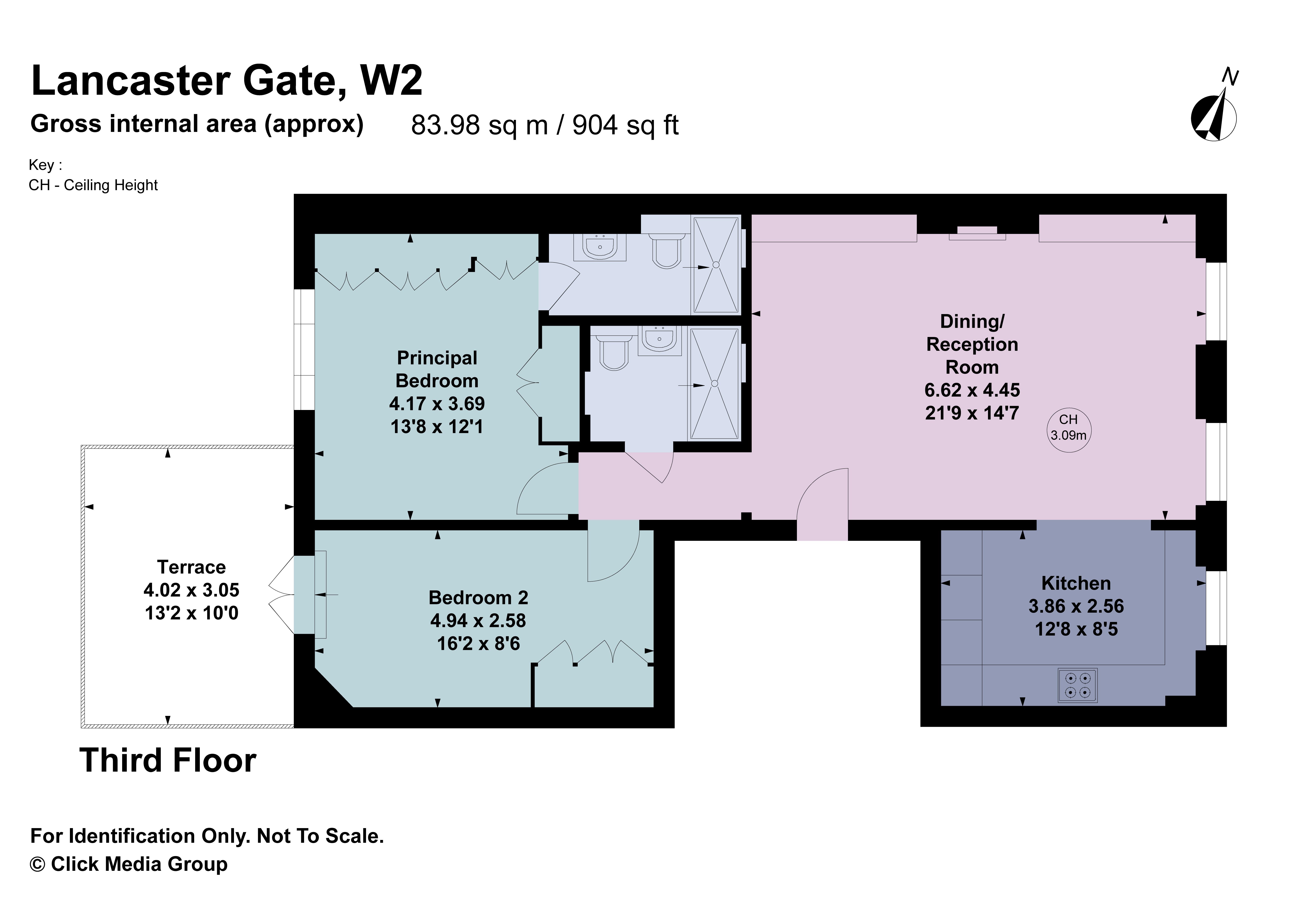 Flat K, 53, Lancaster Gate, London floorplan