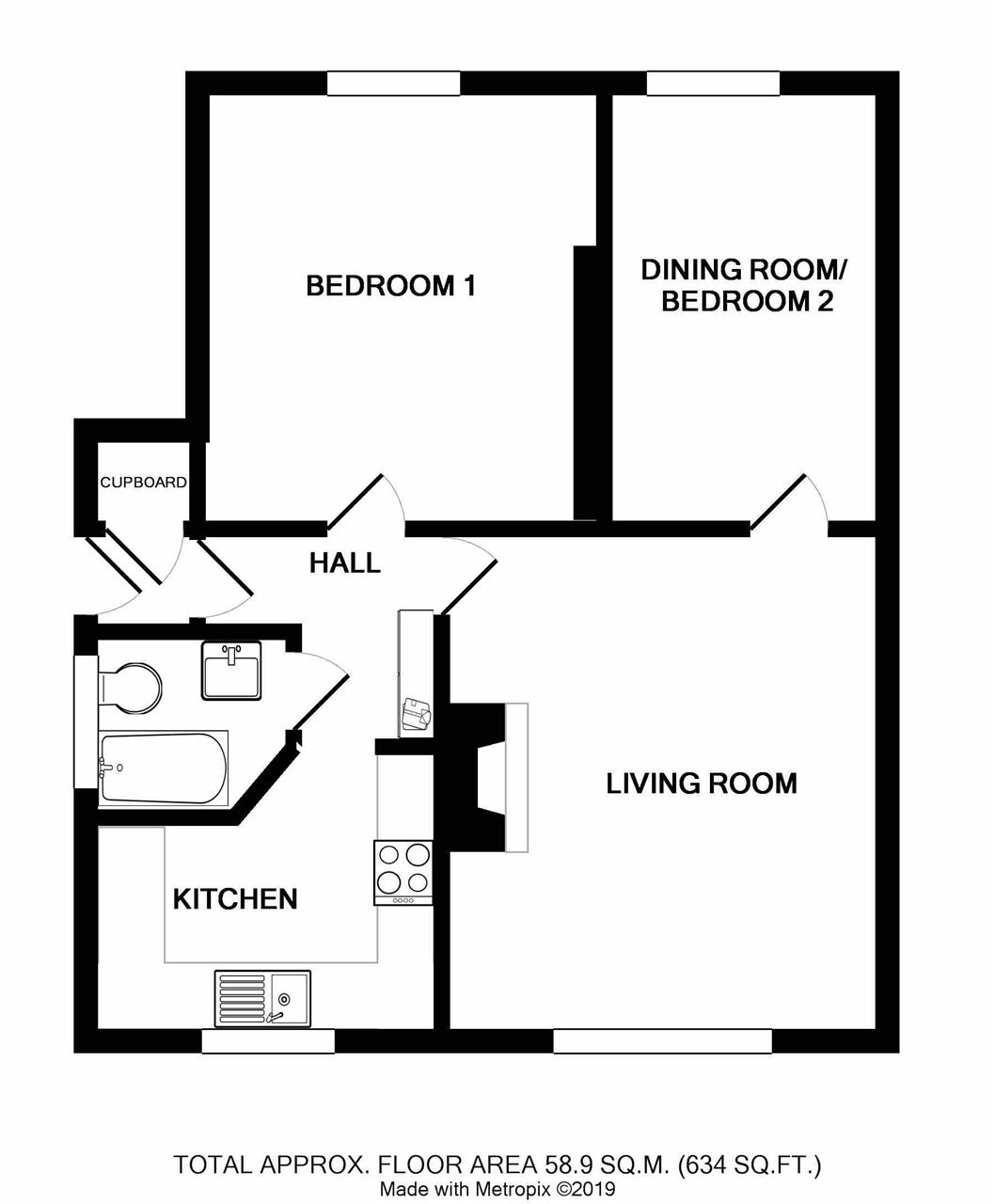 2 Bedrooms Flat for sale in Philip Avenue, Linlithgow EH49