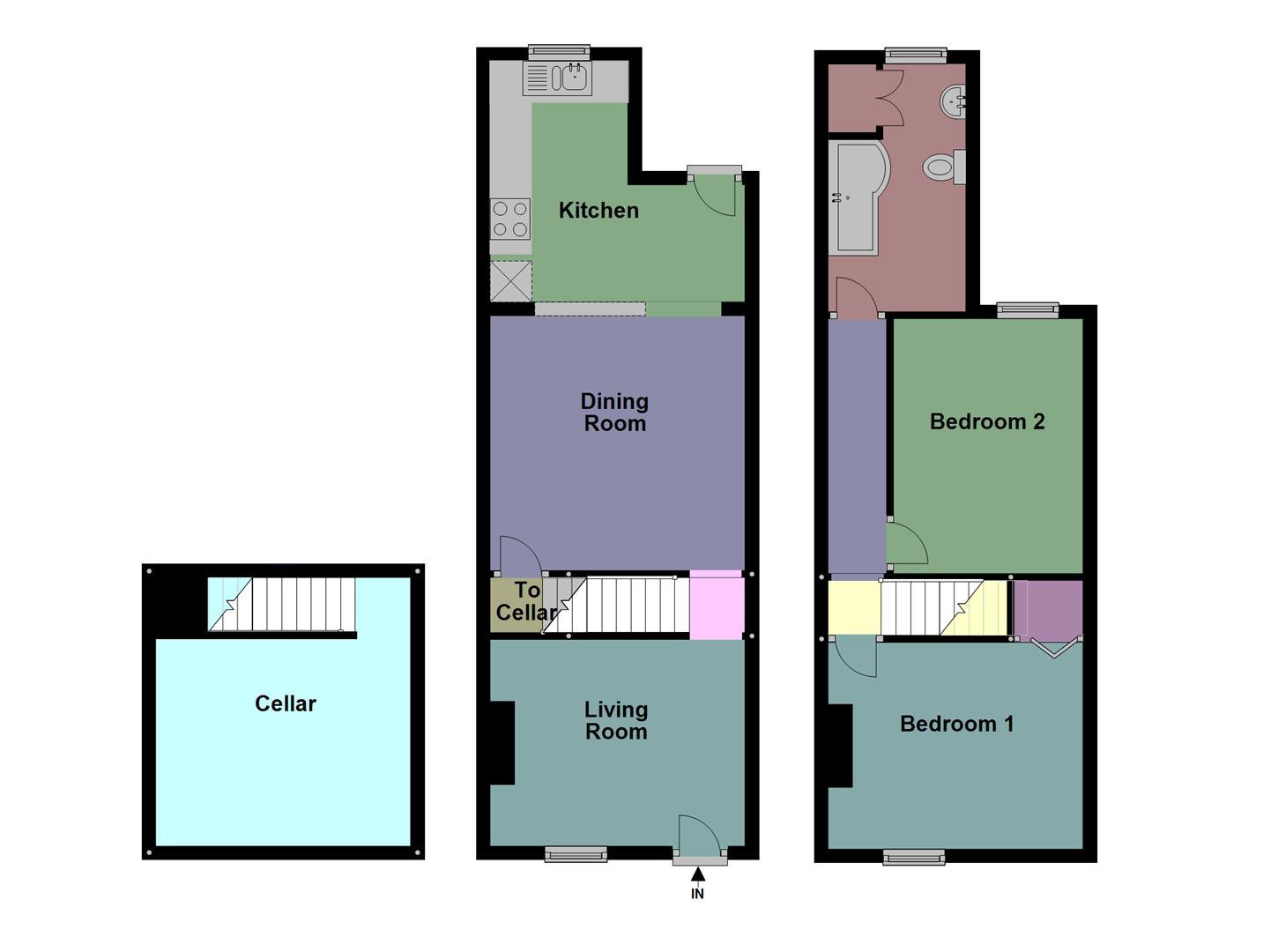 2 Bedrooms Terraced house for sale in Warwick Street, Stourport-On-Severn DY13