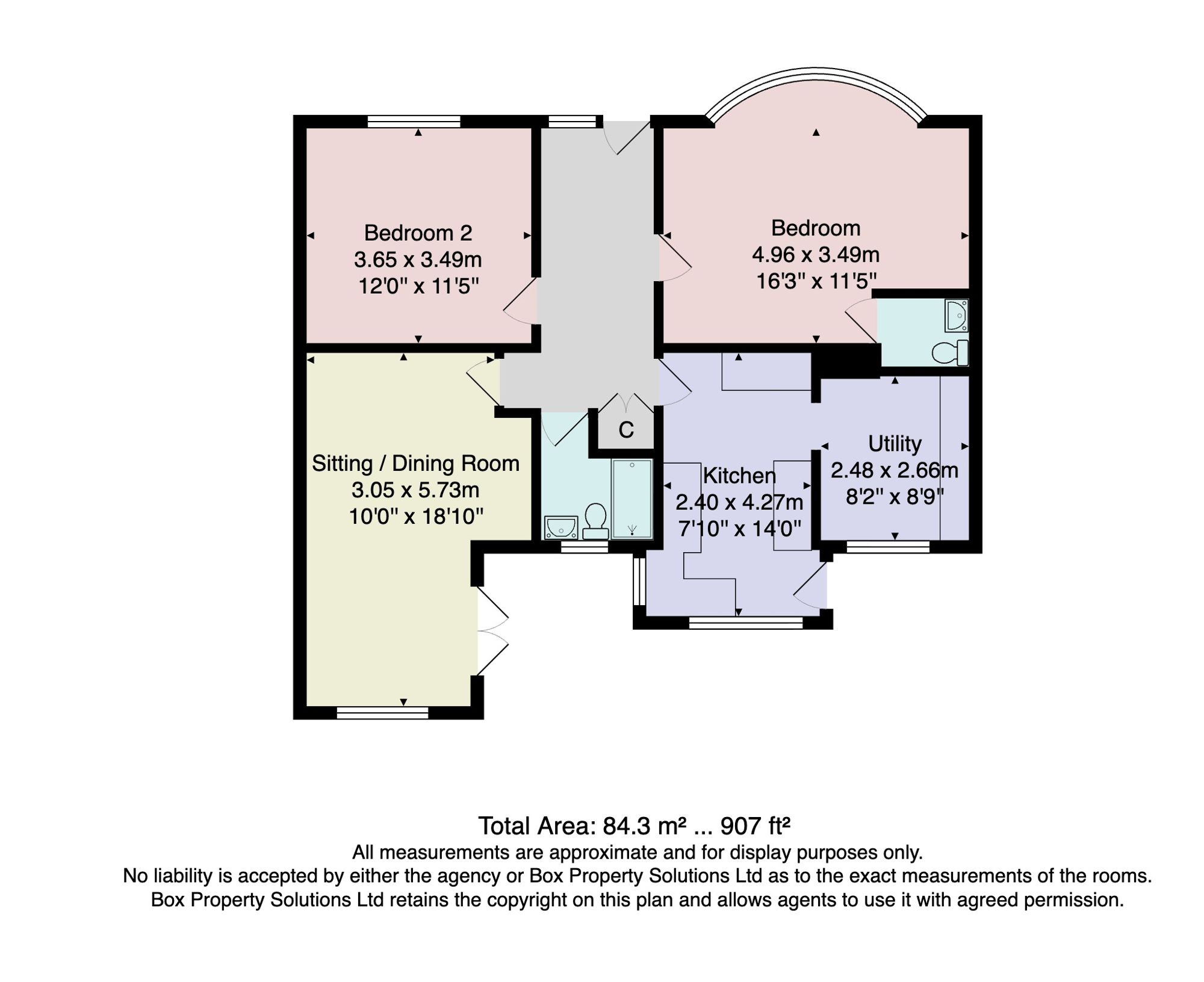 3 Hollins Close, Harrogate floorplan