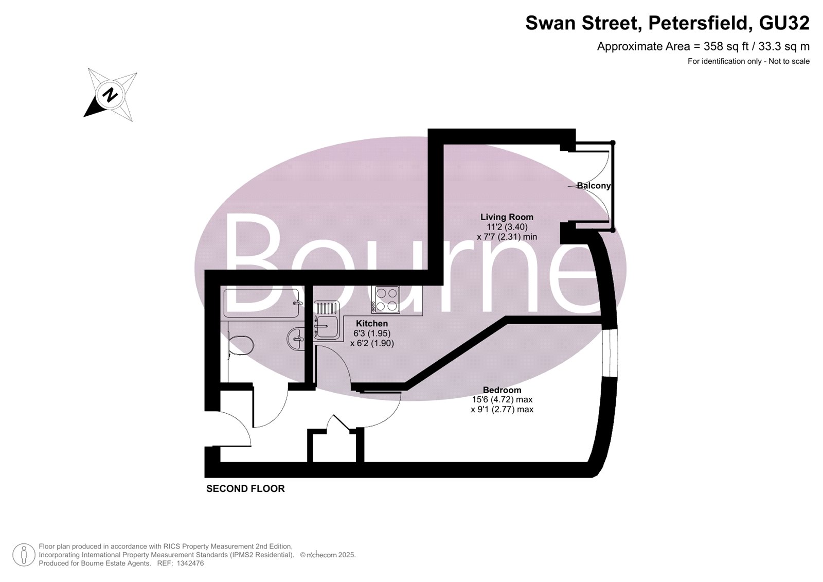 Flat 3, Polo Court, 1, Swan Street, Petersfield floorplan