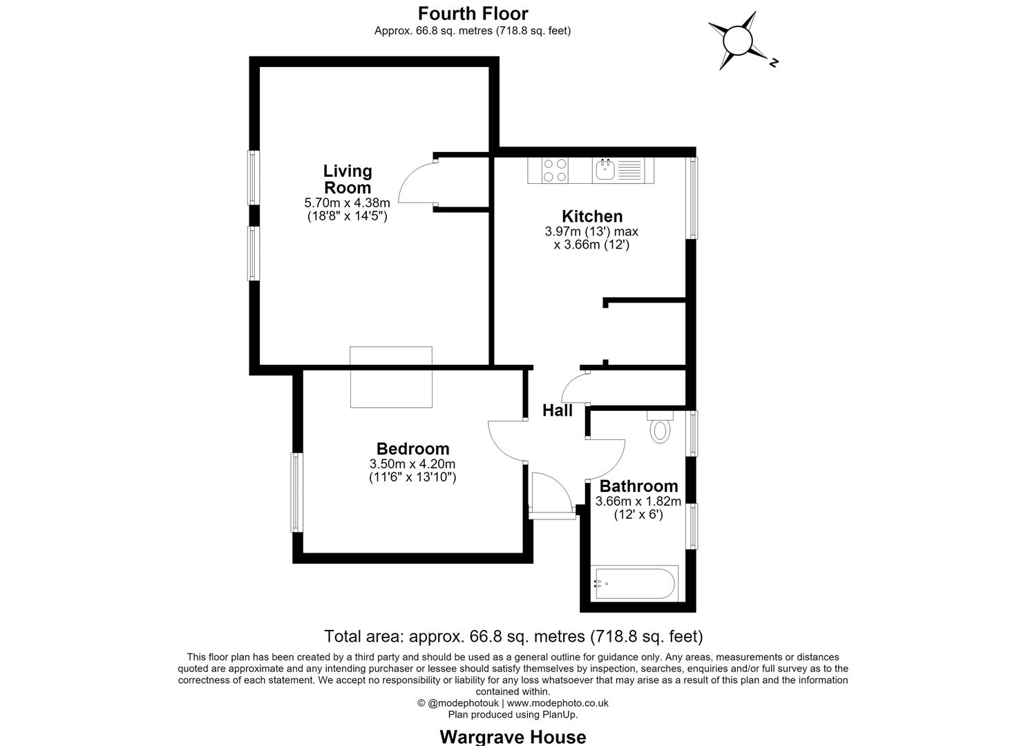 33 Wargrave House, Navarre Street, London floorplan