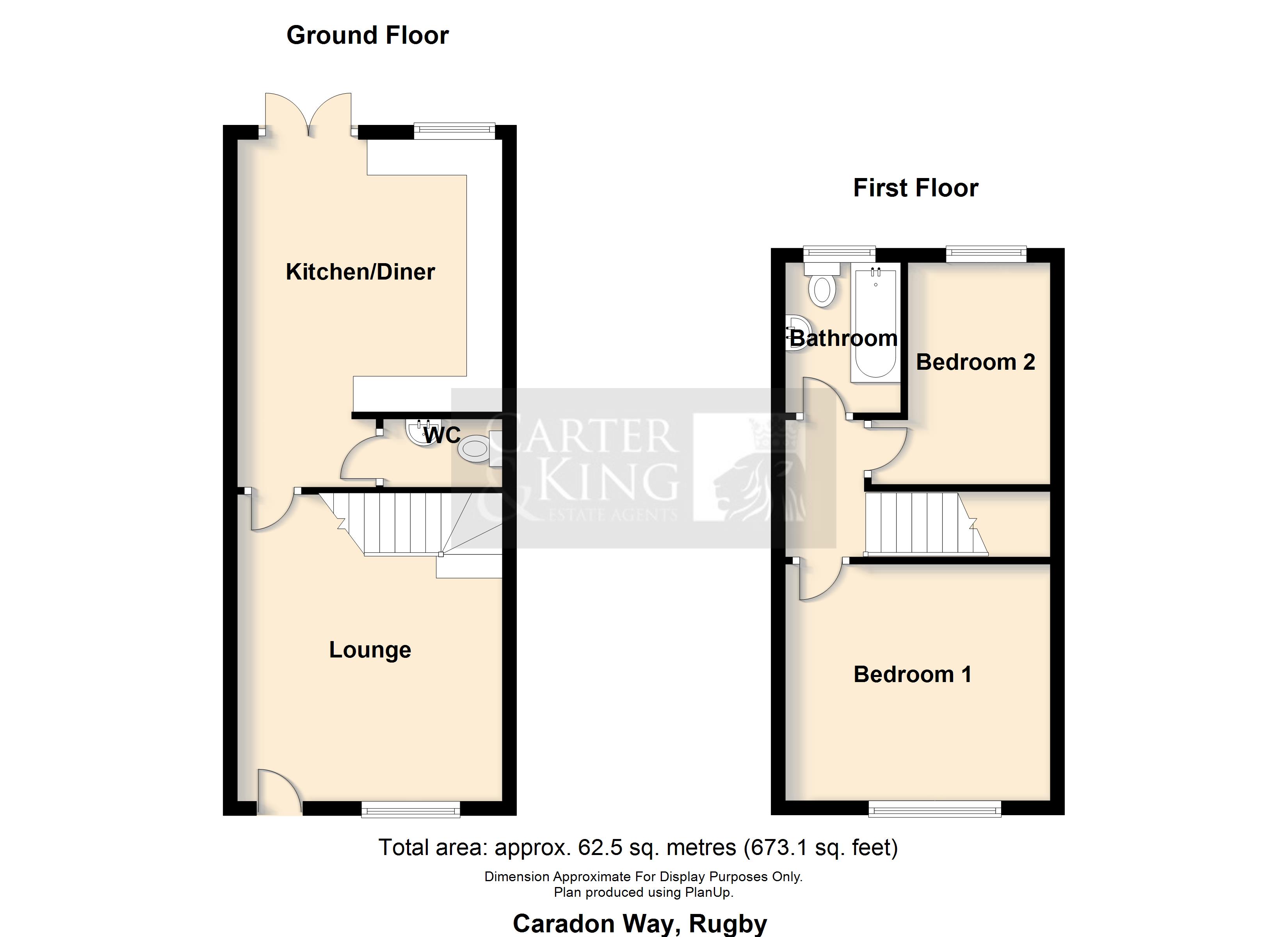 5, Caradon Way, Rugby floorplan