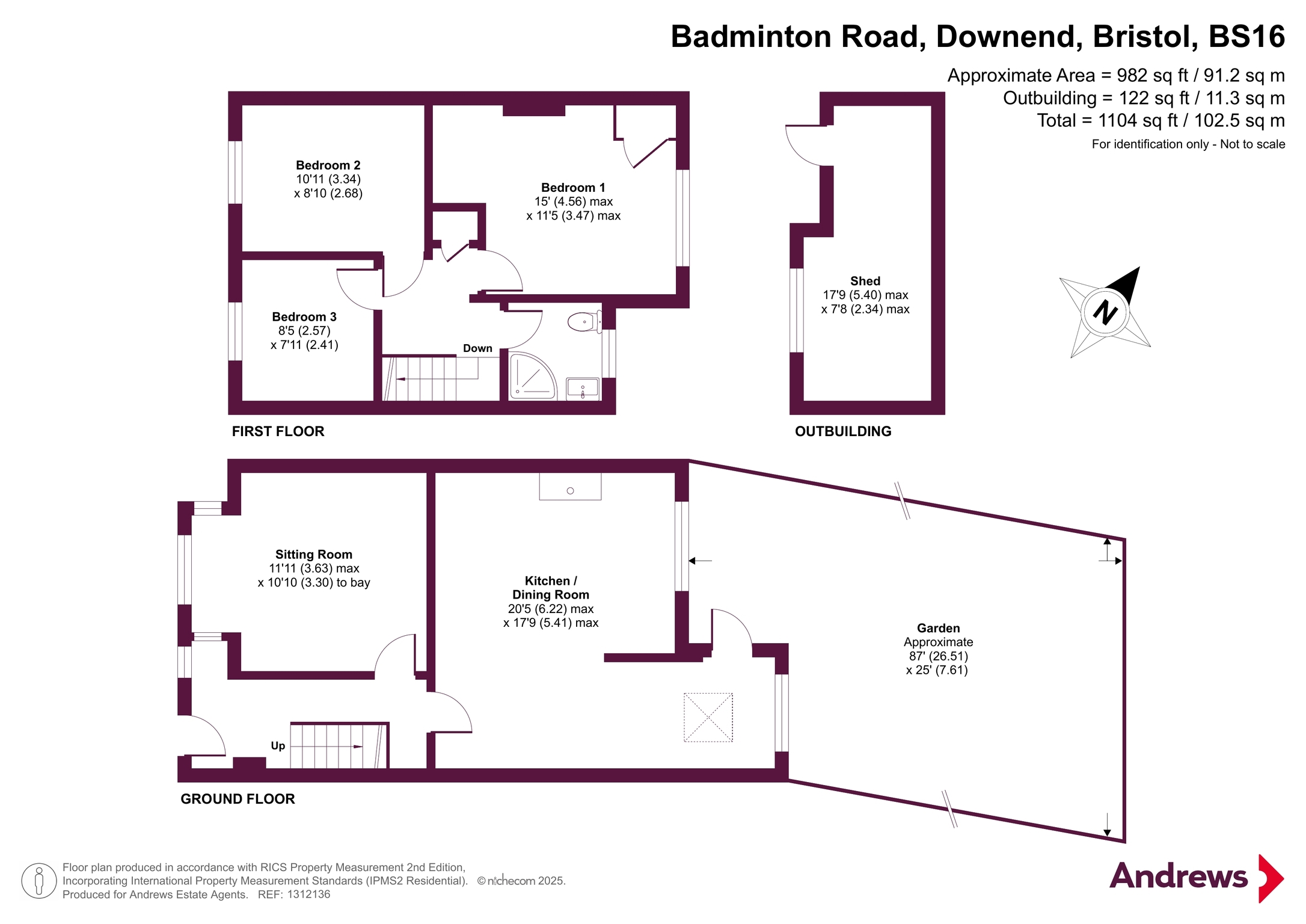 167, Badminton Road, Bristol floorplan