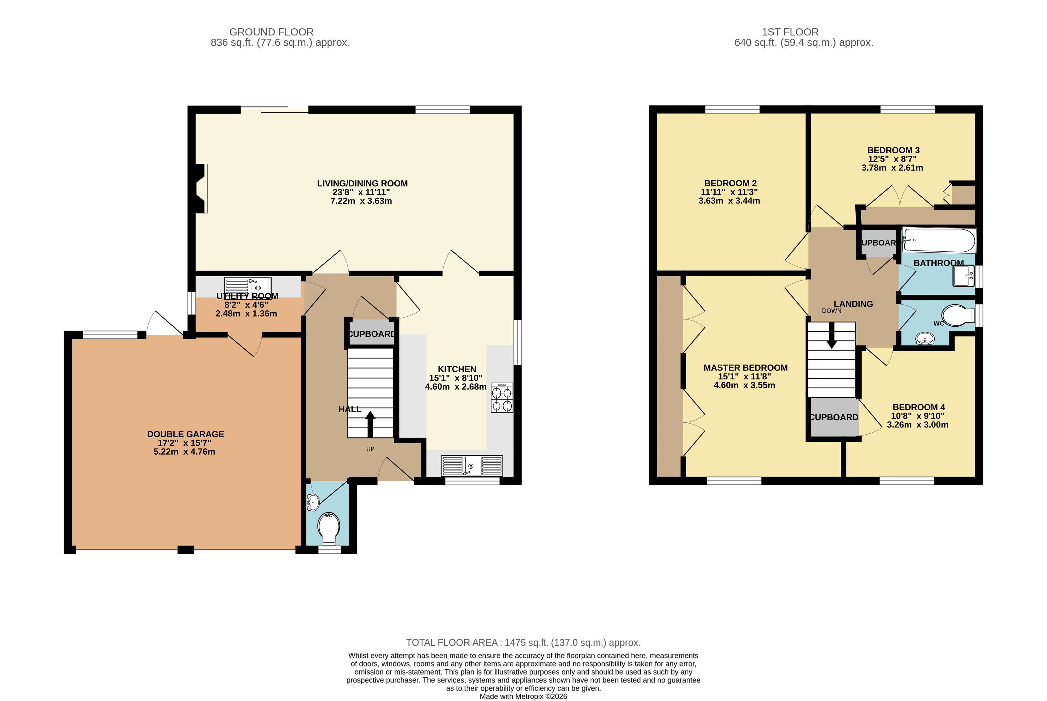15, Wellington Way, Horley floorplan