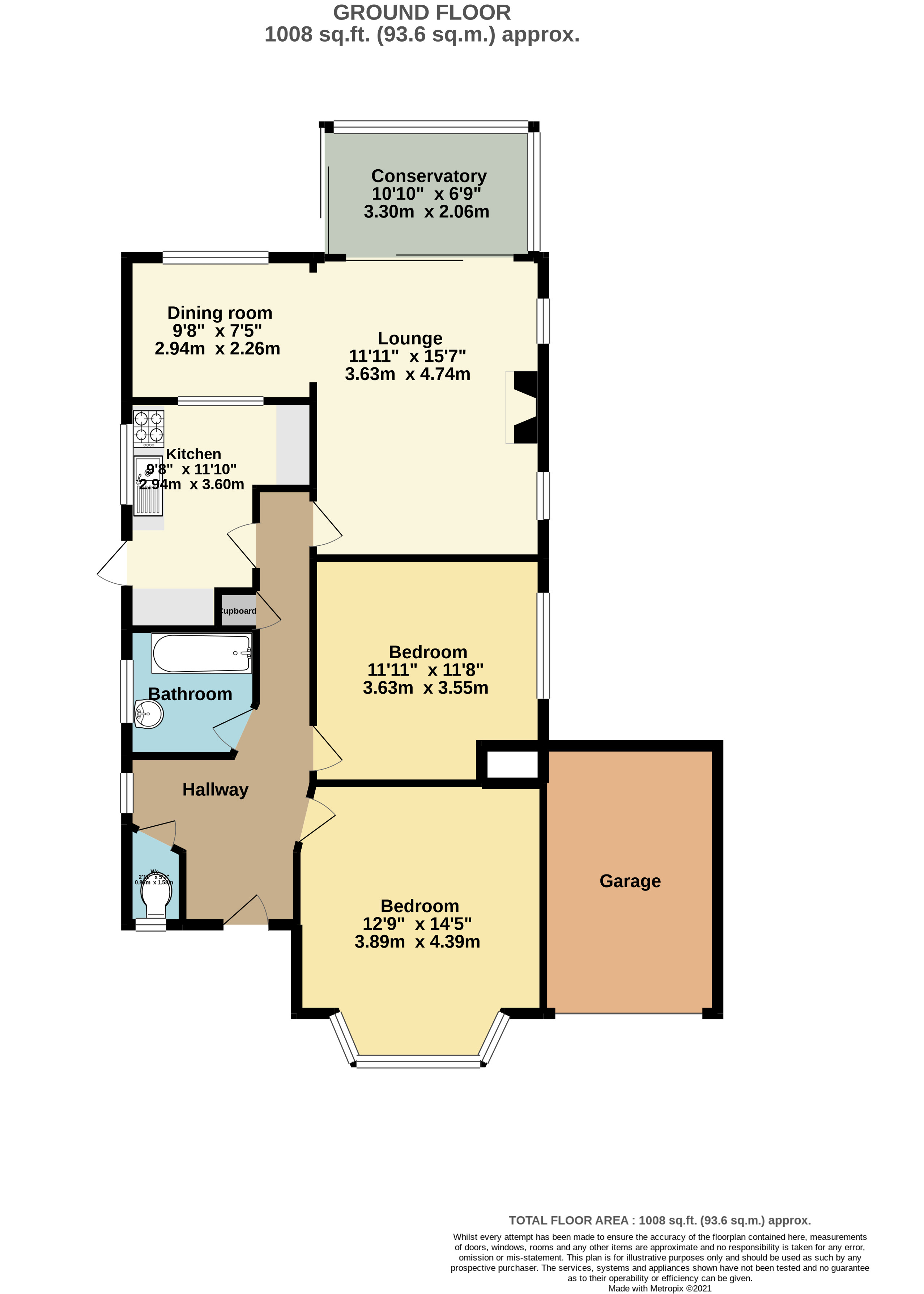 1, Westbury Close, Ruislip floorplan