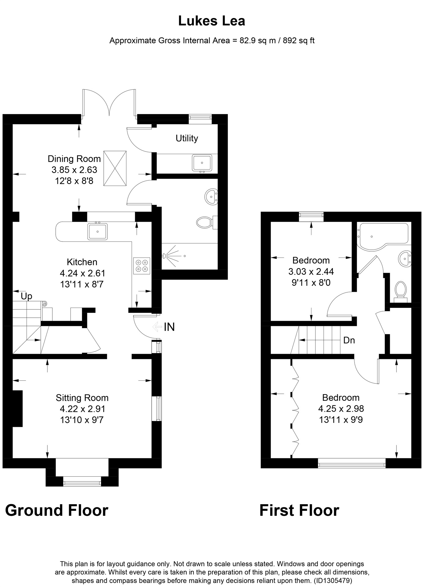 6, Lukes Lea, Tring floorplan
