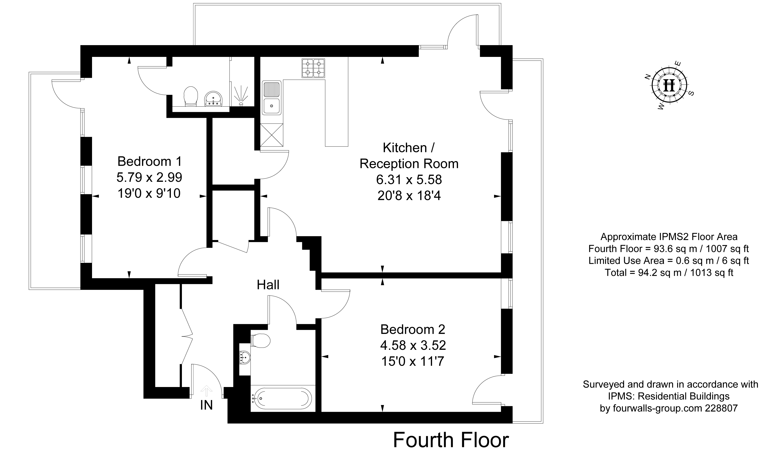 2 Bedrooms Flat to rent in Colonnade Gardens, London W3