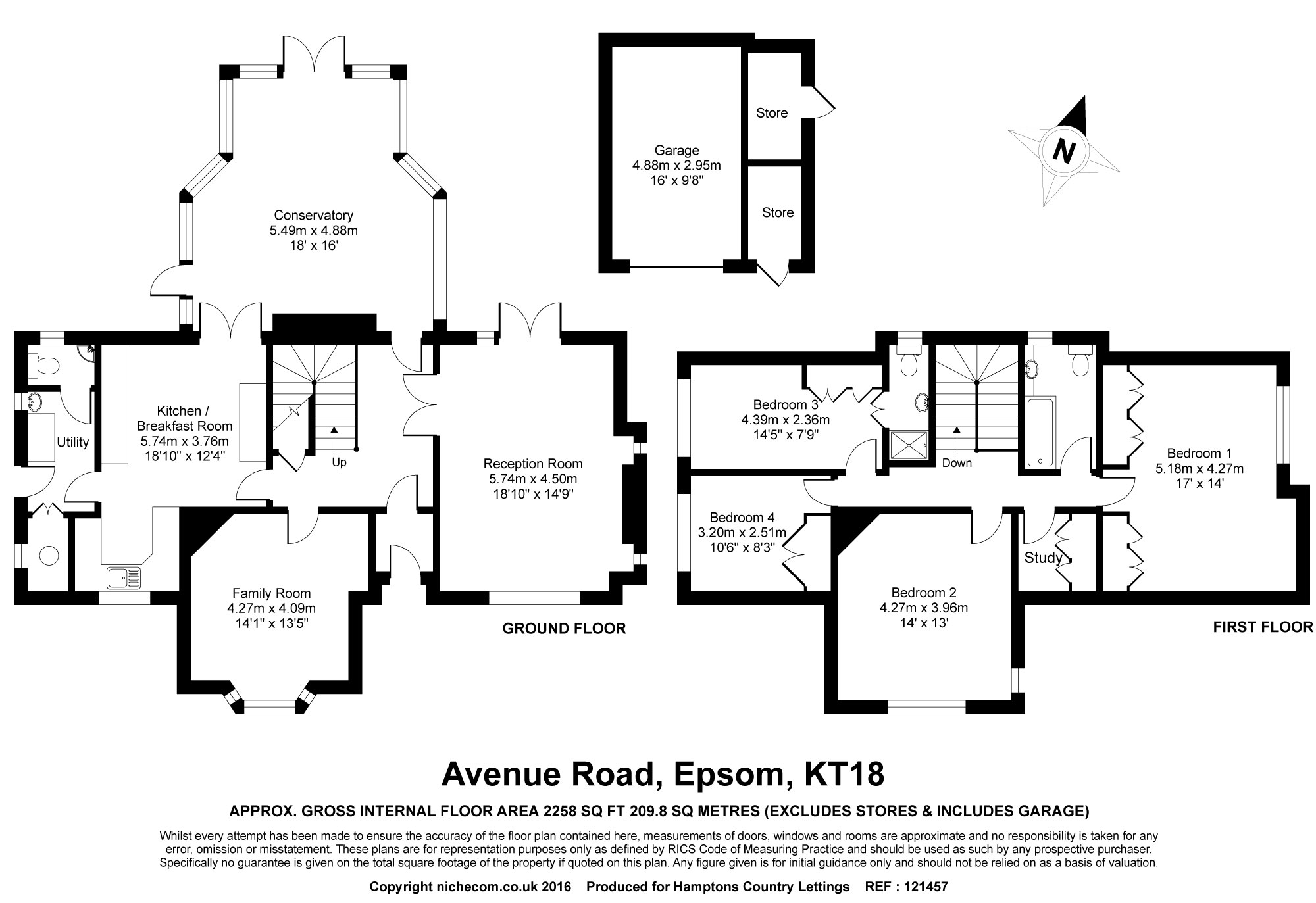 6, Avenue Road, Epsom floorplan