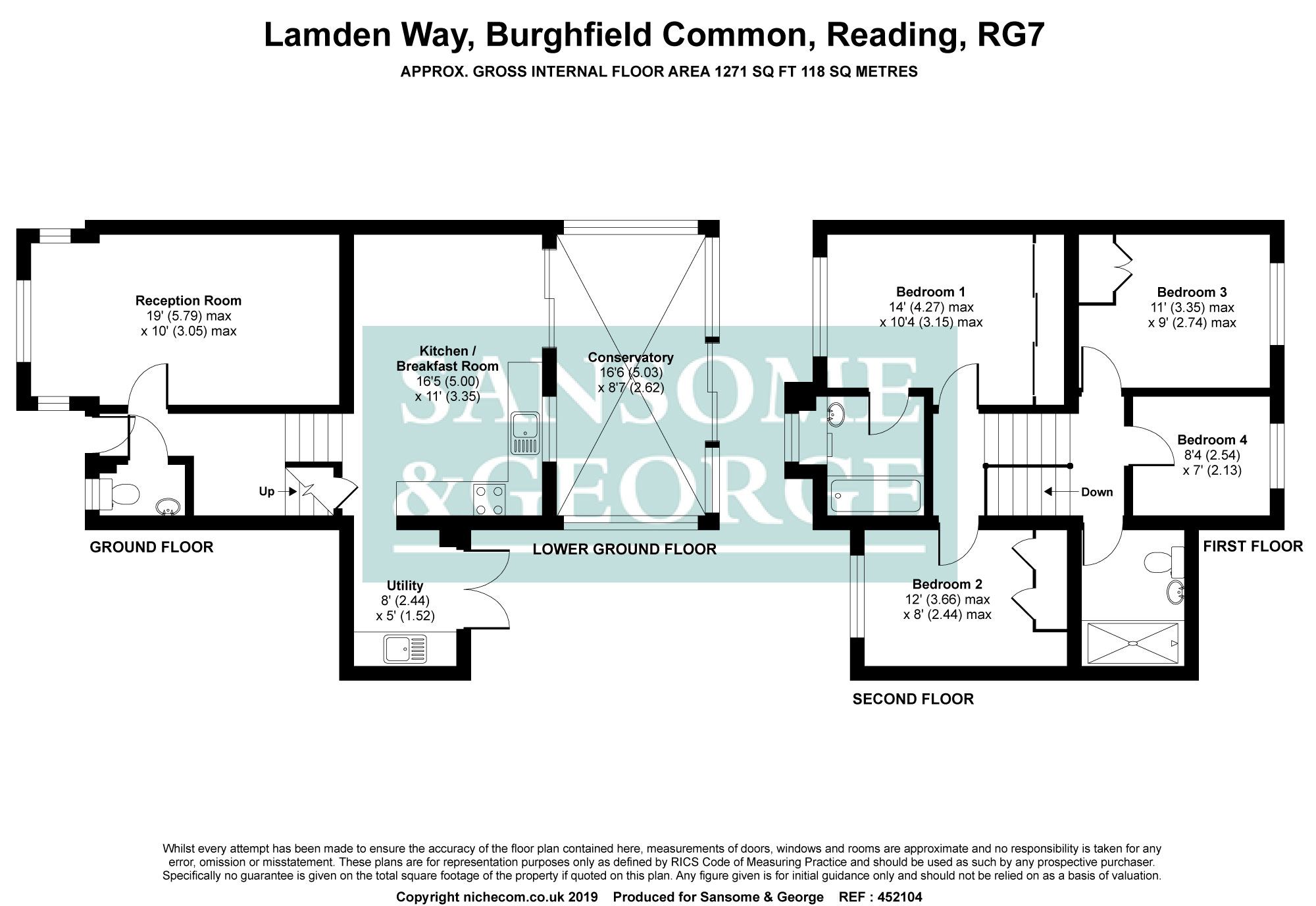 4 Bedrooms Detached house for sale in Lamden Way, Burghfield Common, Reading, Berkshire RG7