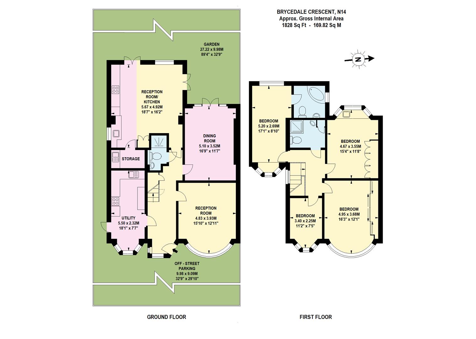 58, Brycedale Crescent, London floorplan