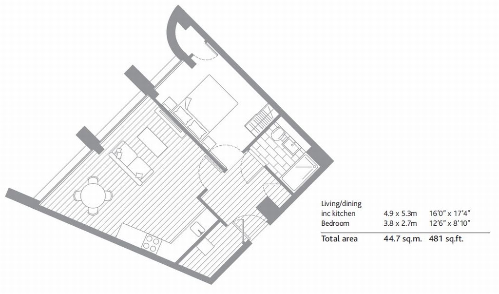 1 Bedrooms Flat to rent in Riverdale House, 68 Molesworth Street, Lewisham, London SE13