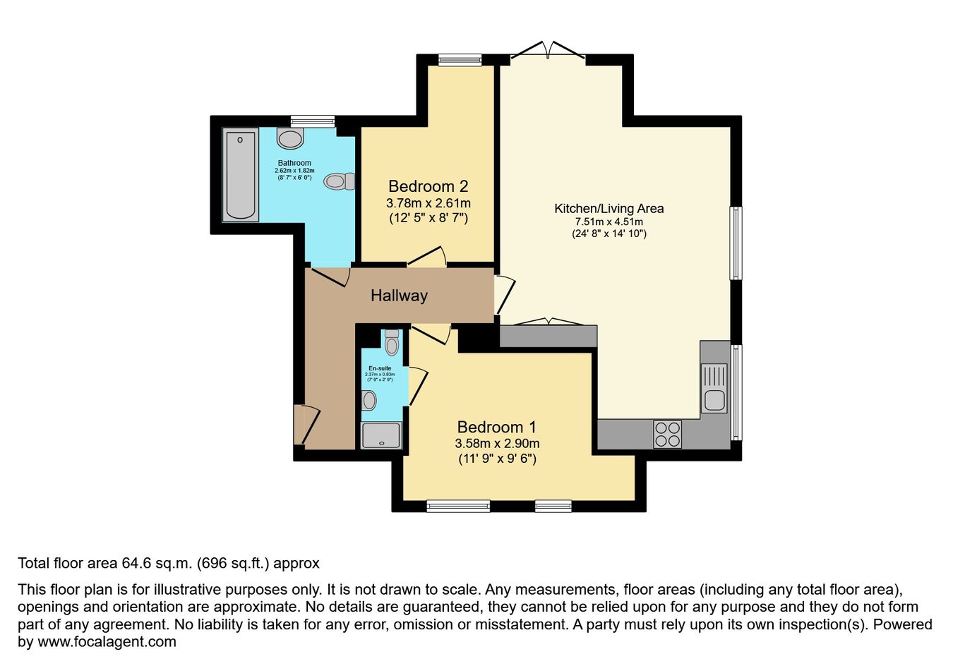 6 The Limes Apartment, Mill Tye, Sudbury floorplan