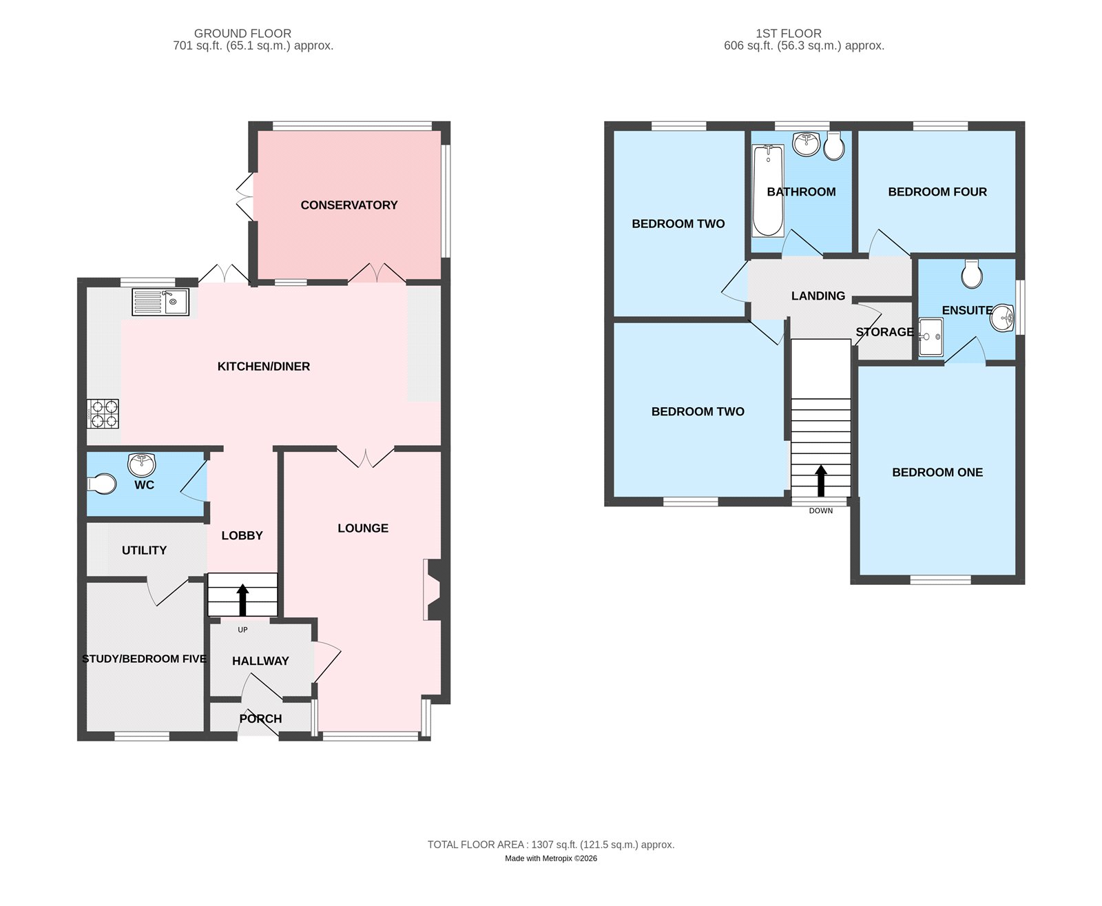16, Bleak House Drive, Staffordshire floorplan