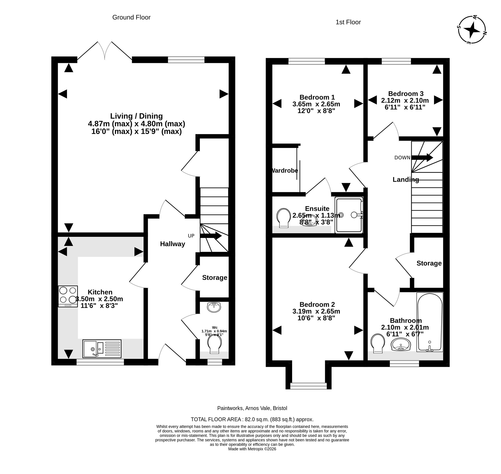 250 Paintworks, Bristol floorplan