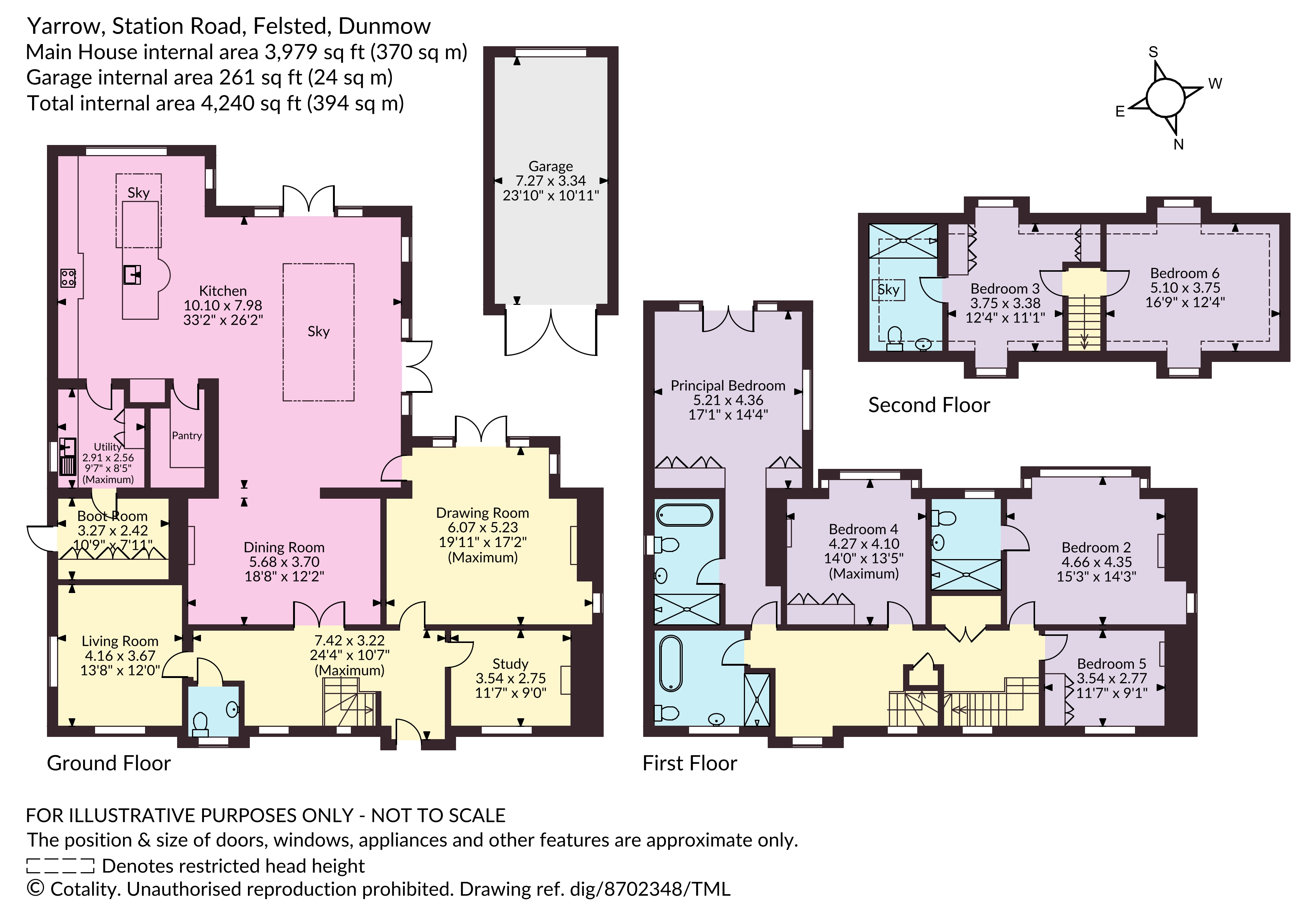 Yarrow, 27, Station Road, Dunmow floorplan