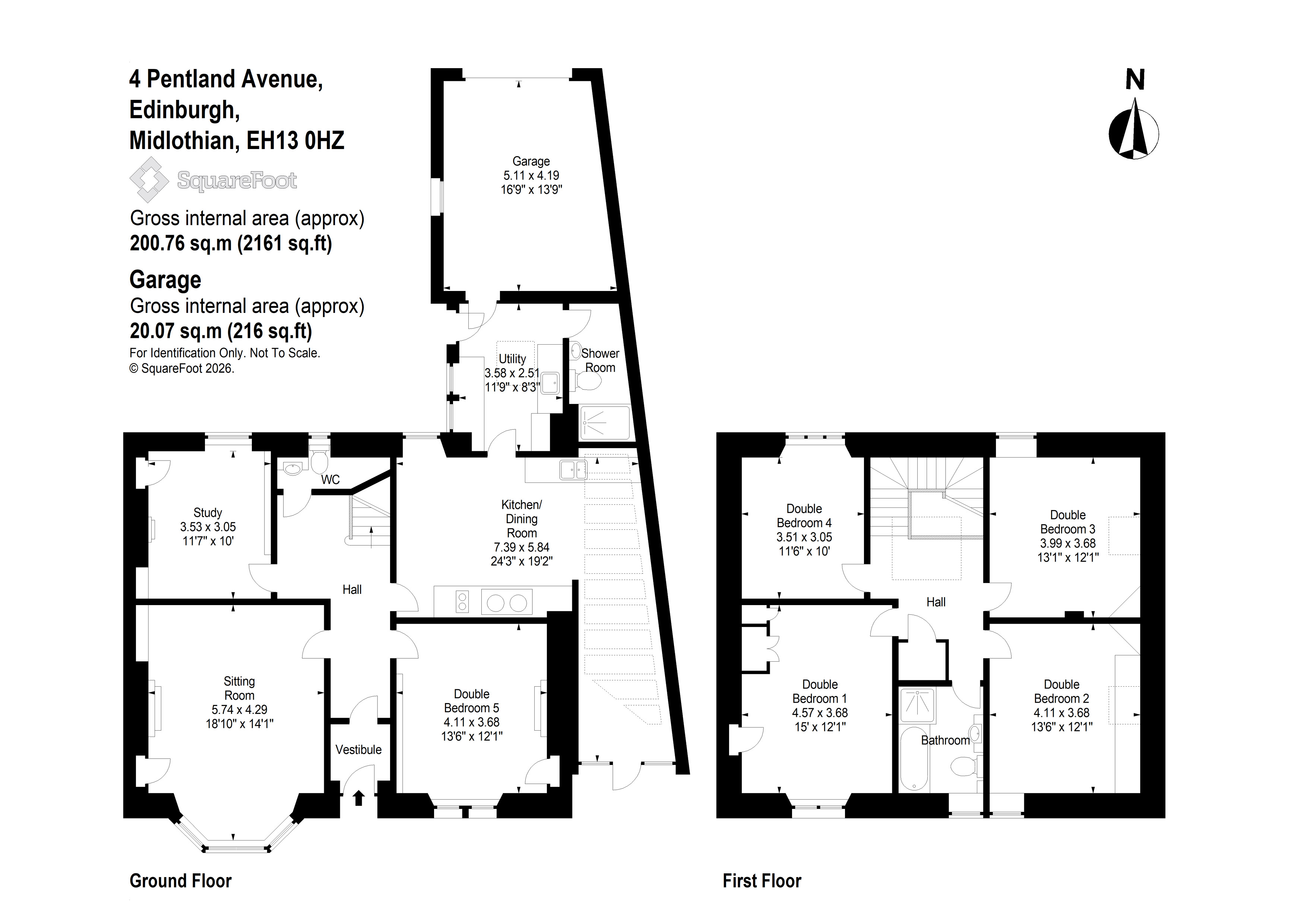 4, Pentland Avenue, Colinton, Edinburgh, EH13 floorplan