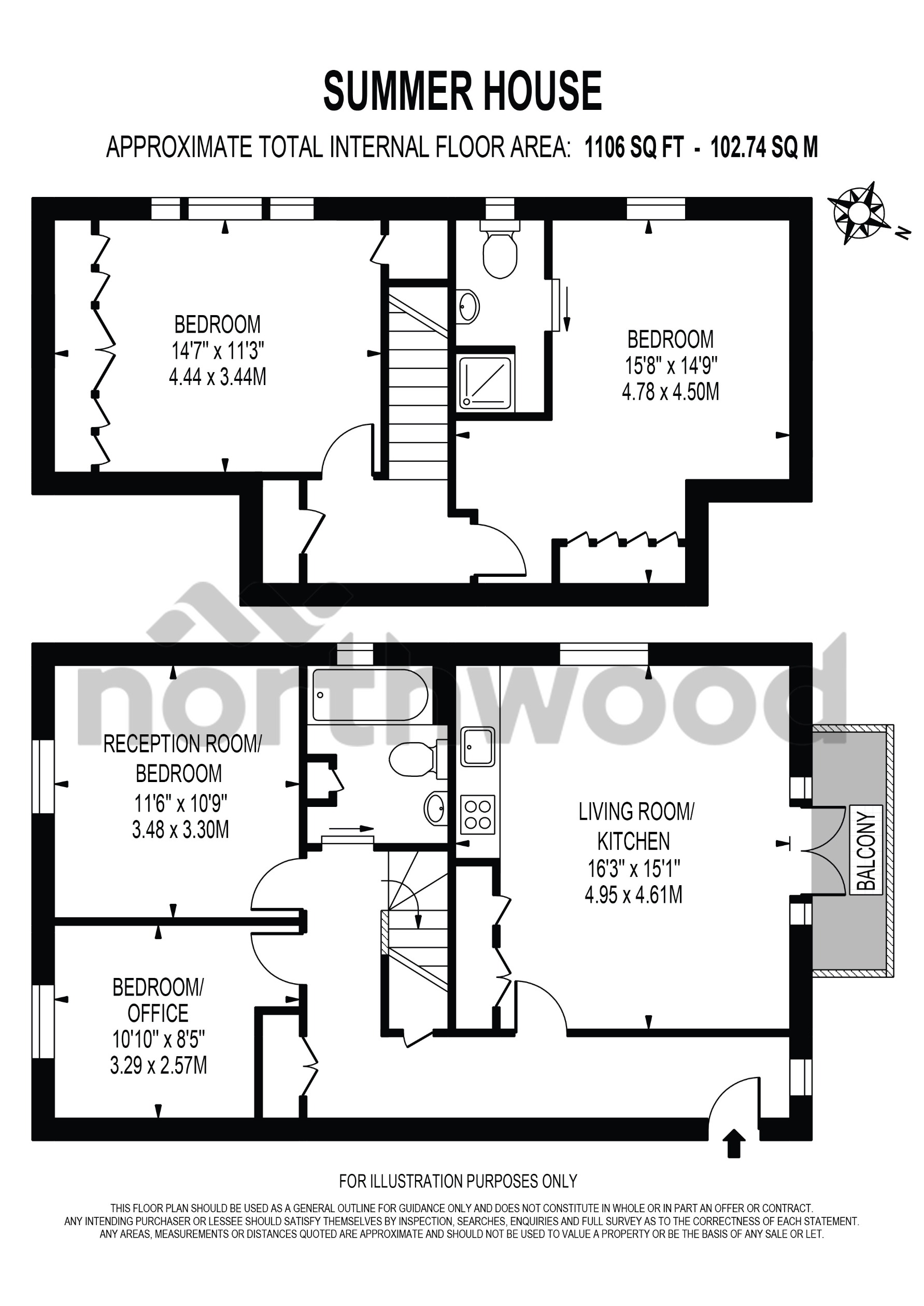 4, Summer House, Chessington Road, Epsom floorplan