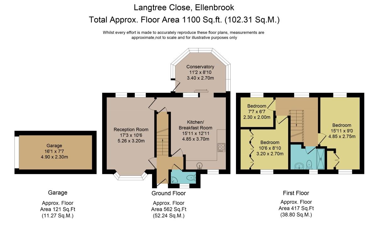 3 Bedrooms Detached house to rent in Langtree Close, Worsley, Manchester M28