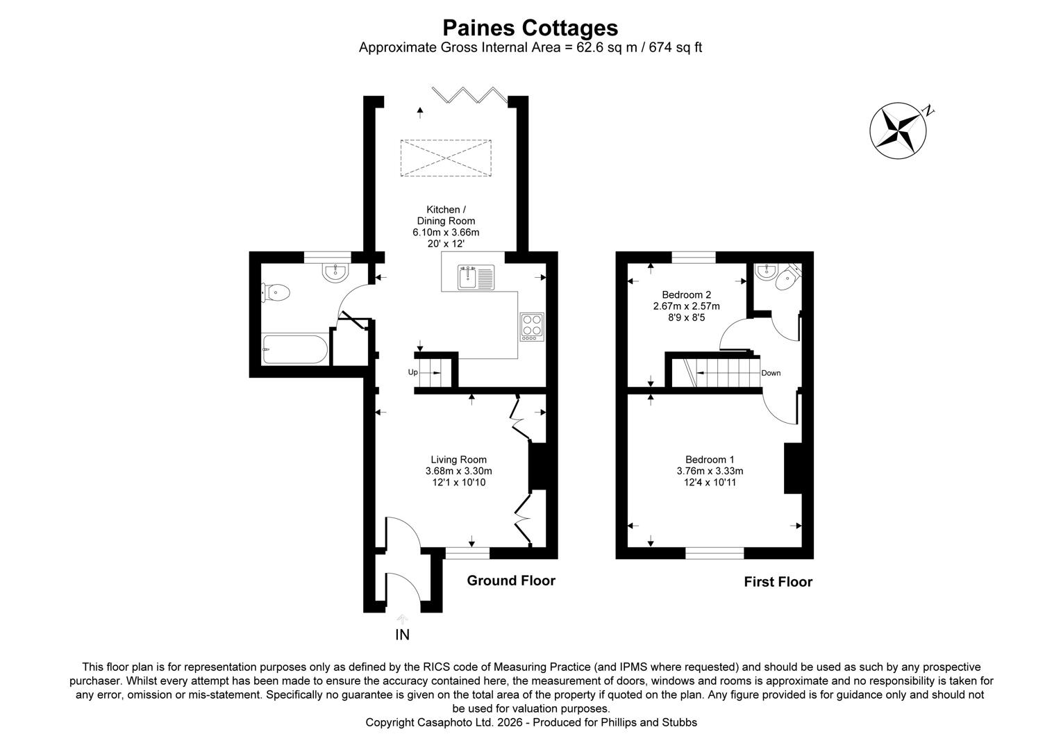 Paines Cottage, 9, Rye Harbour Road, Rye floorplan