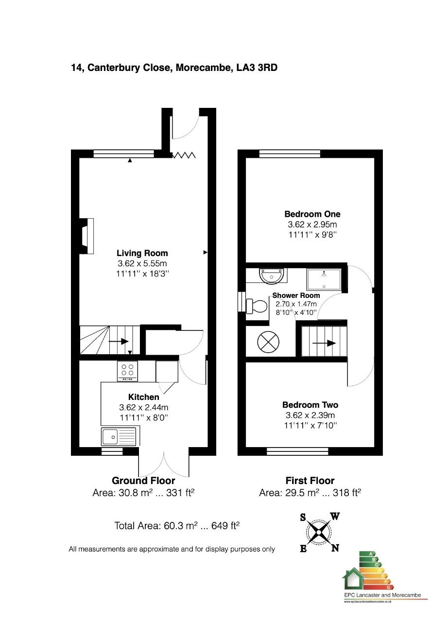 14, Canterbury Close, Morecambe floorplan