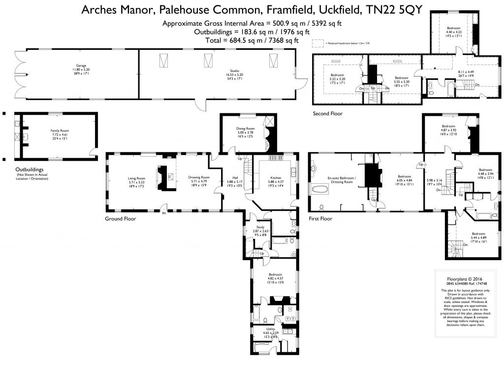 8 Bedrooms  for sale in Arches Manor, Palehouse Common, Framfield, Uckfield, East Sussex TN22