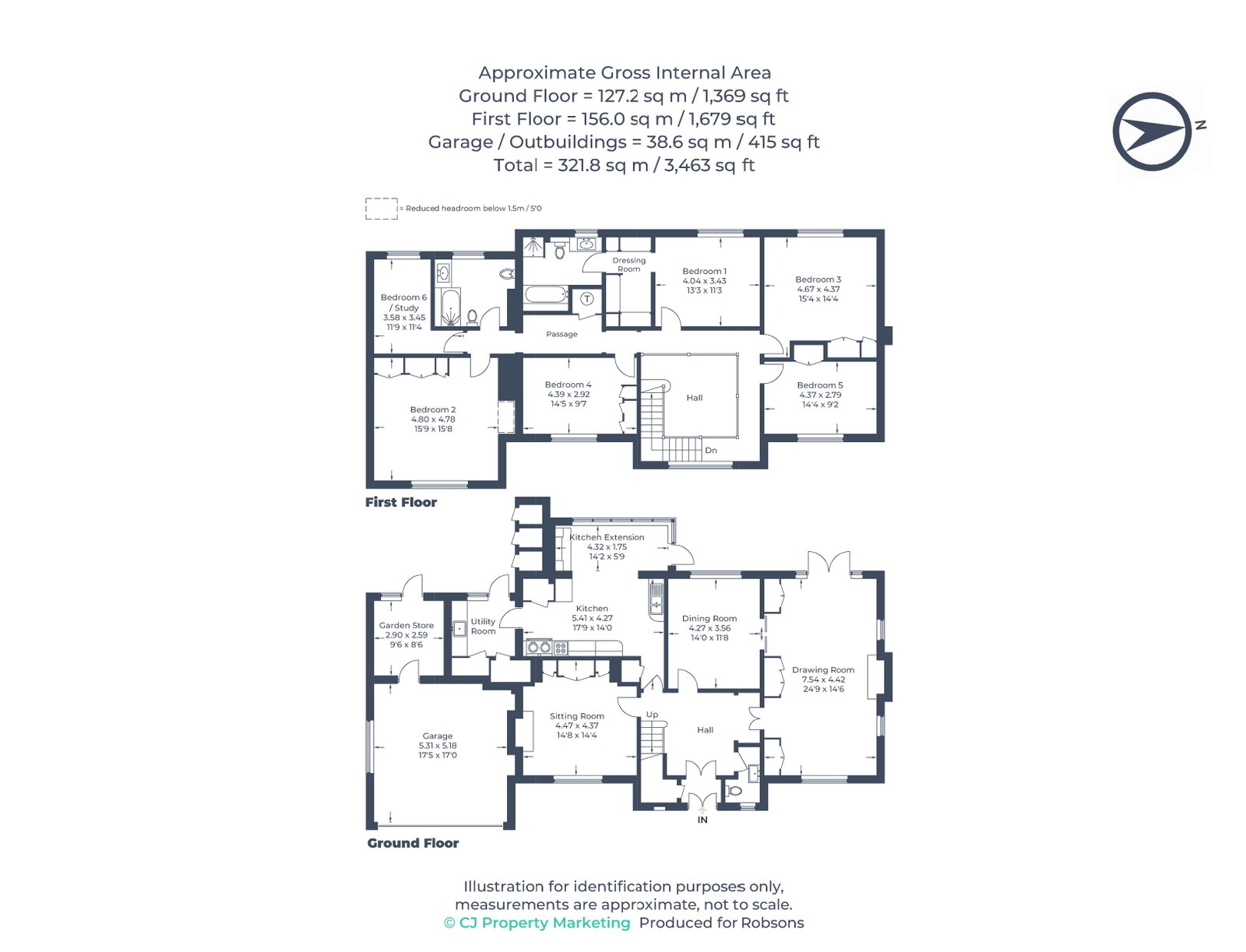 13, Astons Road, Northwood floorplan