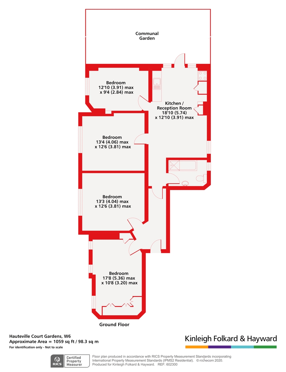 2, Hauteville Court Gardens, London floorplan