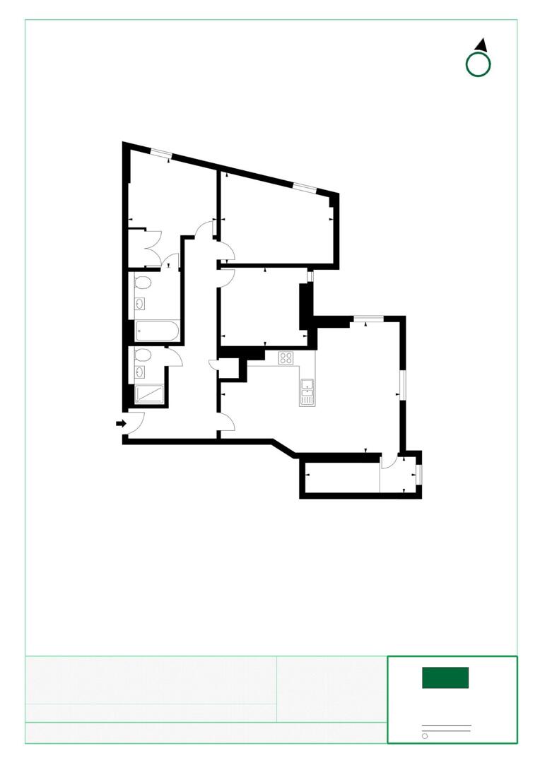 1311, 4B, Merchant Square, London floorplan