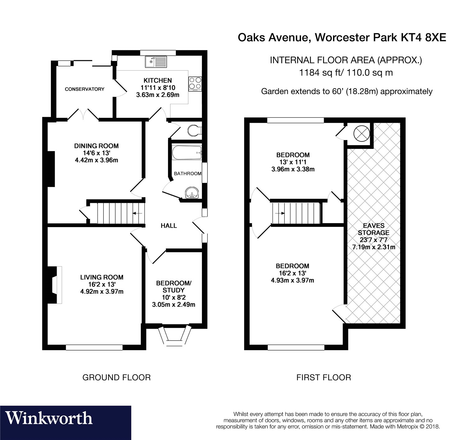 3 Bedrooms Semi-detached house for sale in Oaks Avenue, Worcester Park KT4