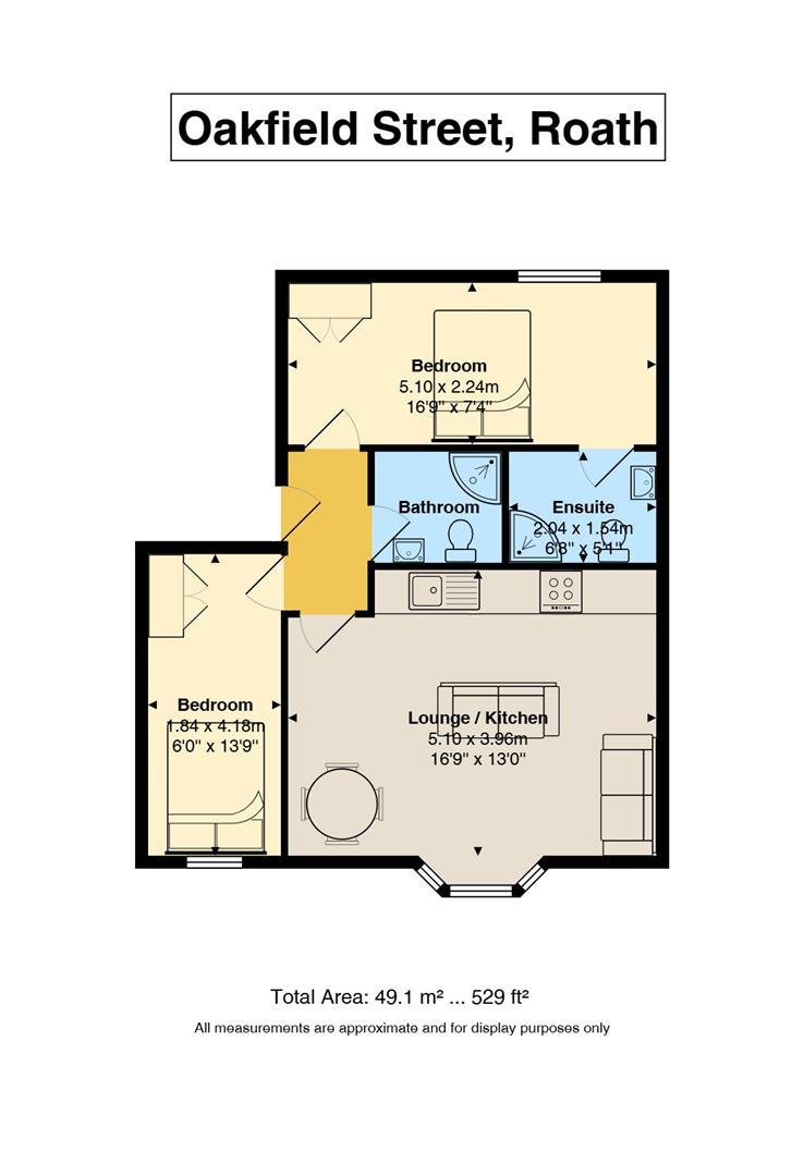 Flat 4, 57, Oakfield Street, Cardiff floorplan