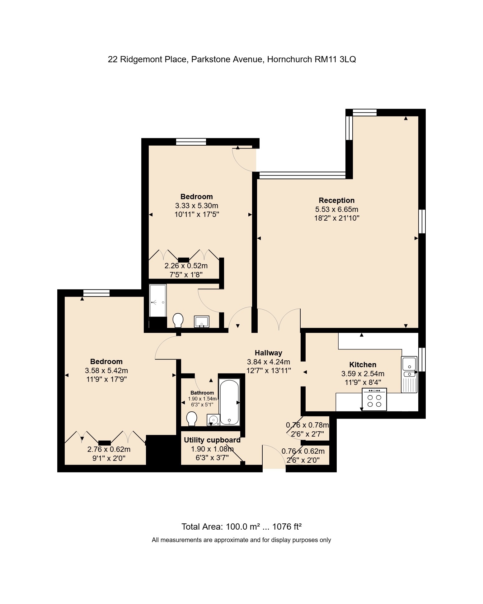 22, Ridgemont Place, Hornchurch floorplan