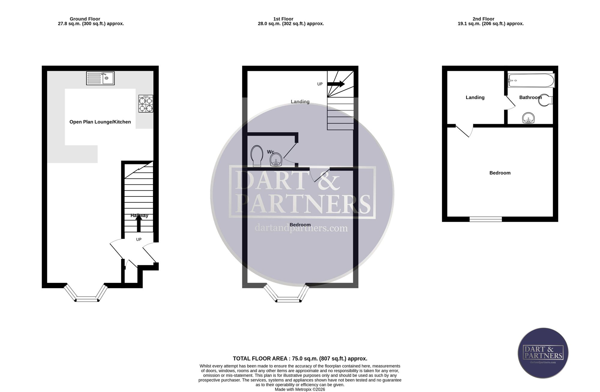 1a Queen Street, Dawlish floorplan