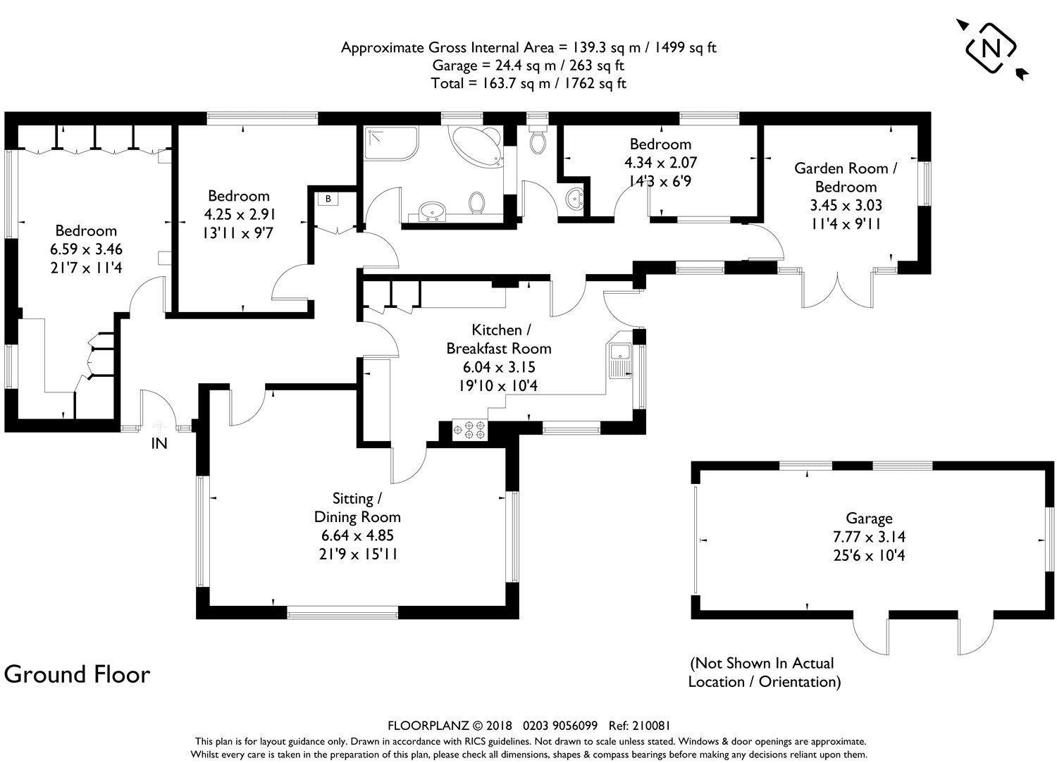 3 Bedrooms Detached bungalow for sale in Bell Lane, Lower Broadheath, Worcester WR2