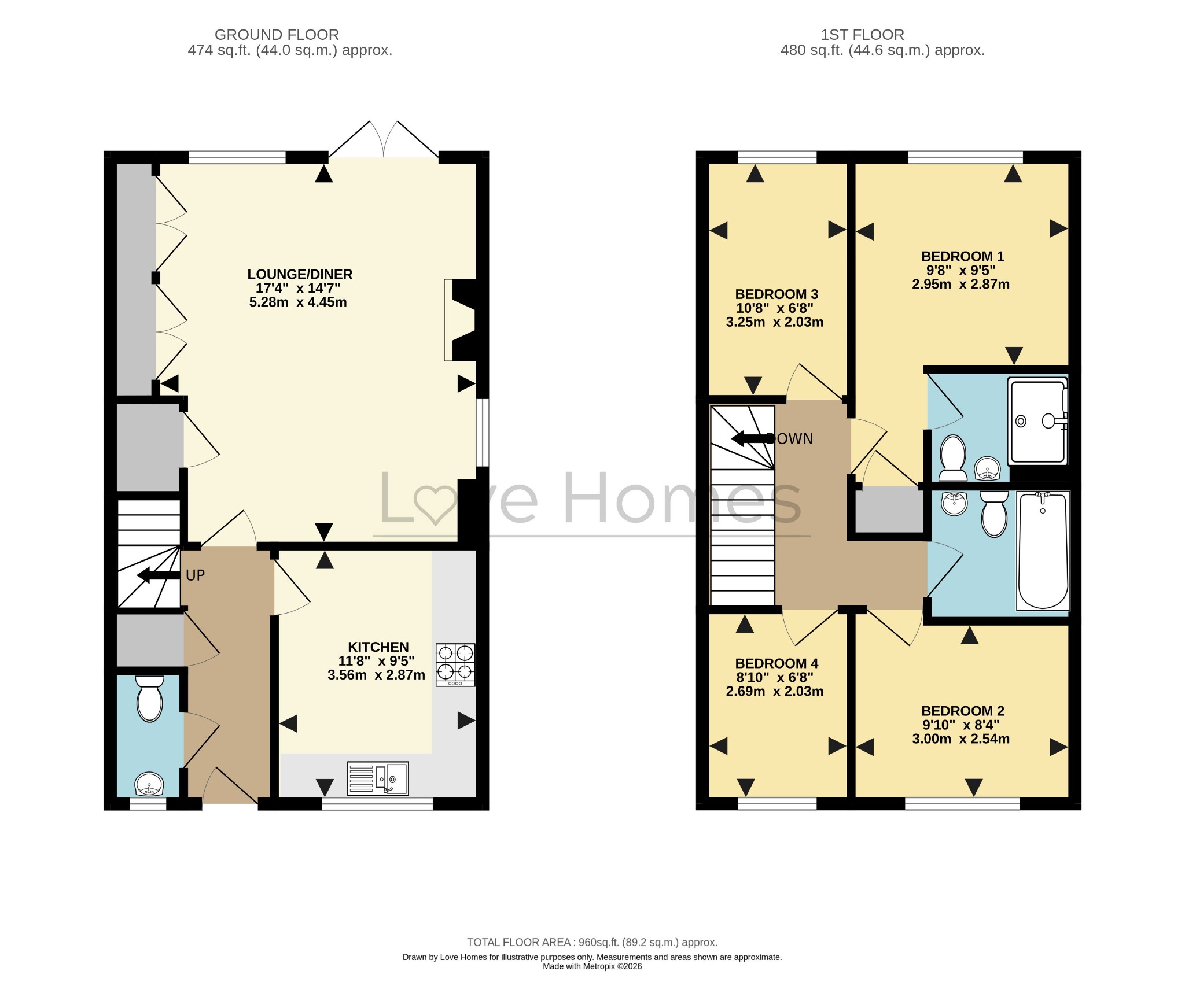 8 Shackleton Gardens, Flitwick, Bedfordshire floorplan