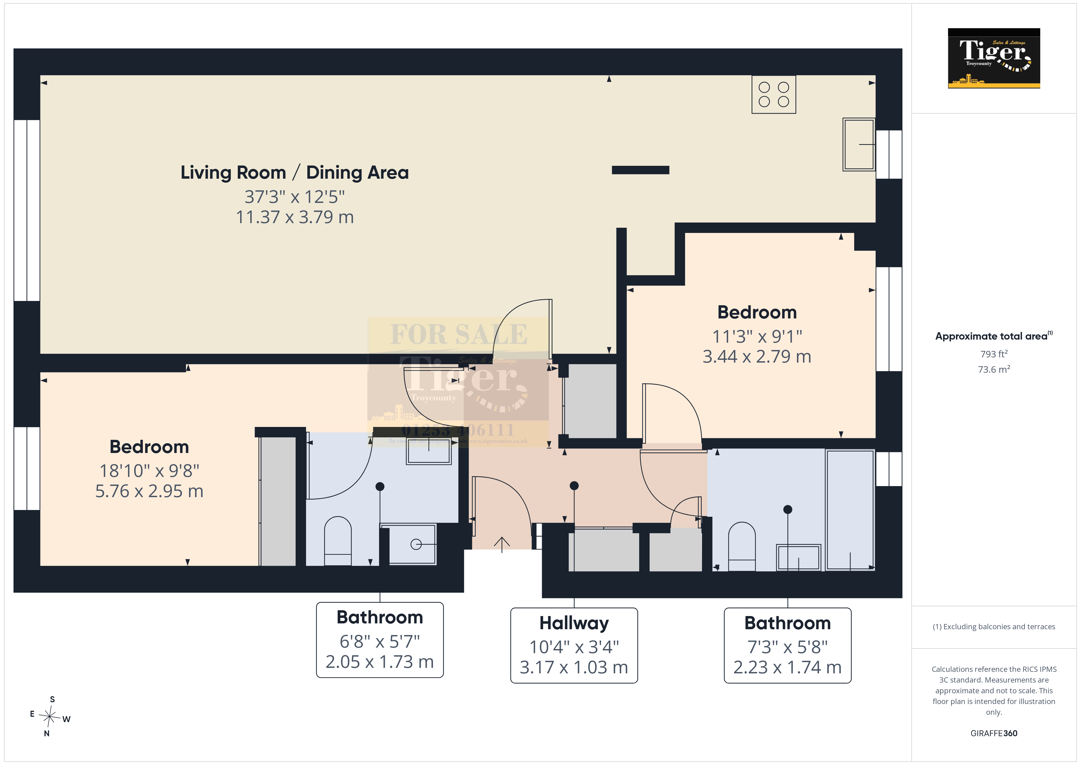 28 Ellerslie Court, Upper Park Road, Manchester floorplan