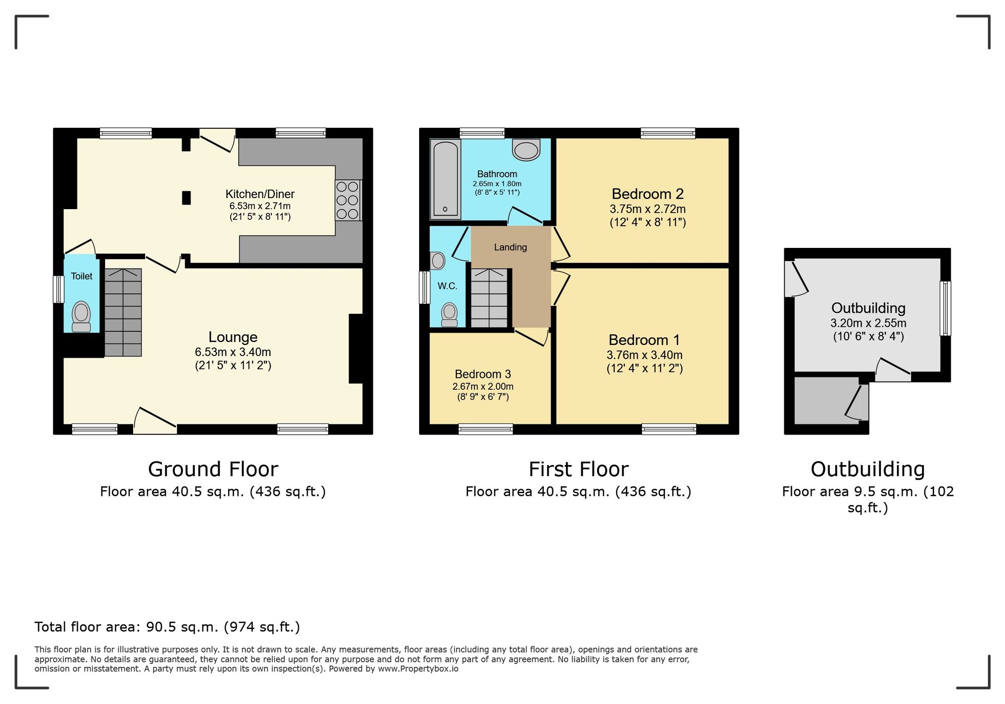 32 School Lane, Leicester floorplan