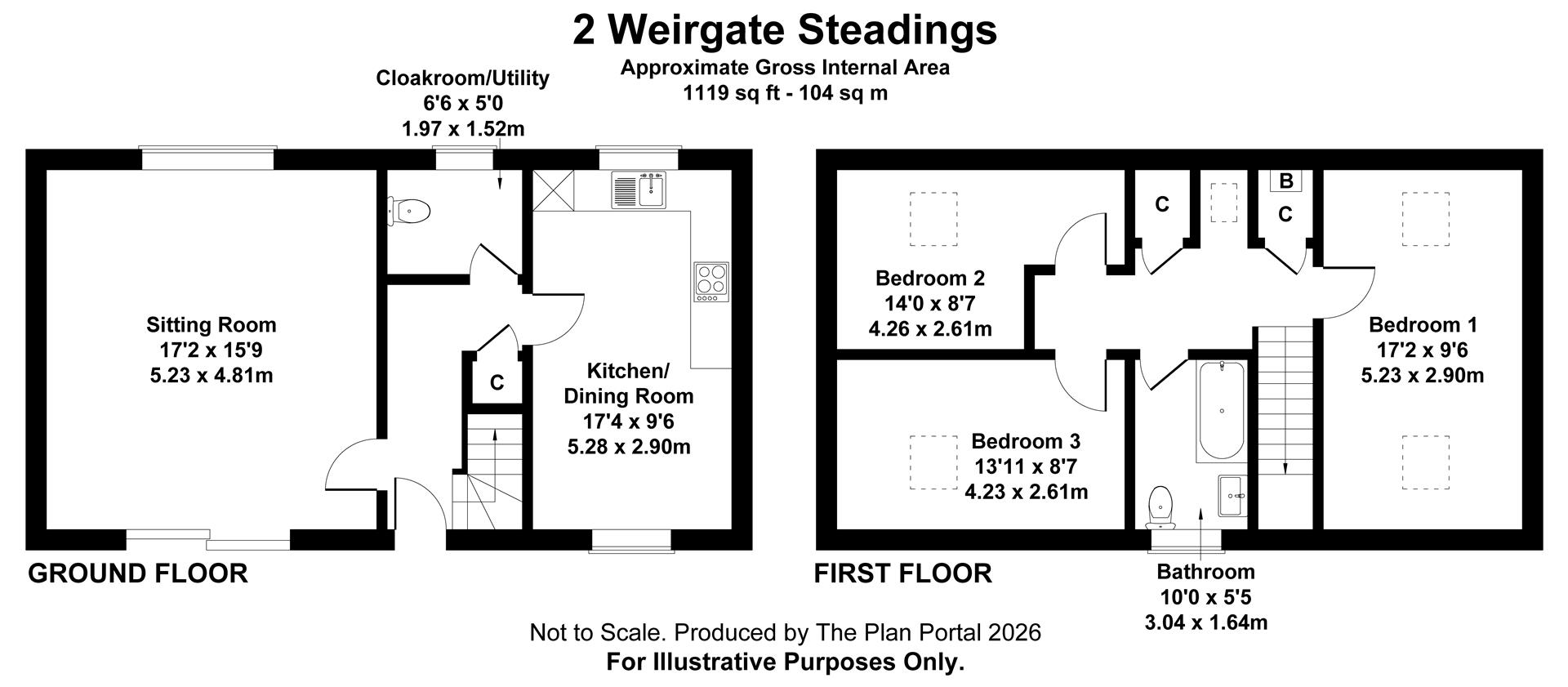 2 Weirgate Steadings, Melrose floorplan