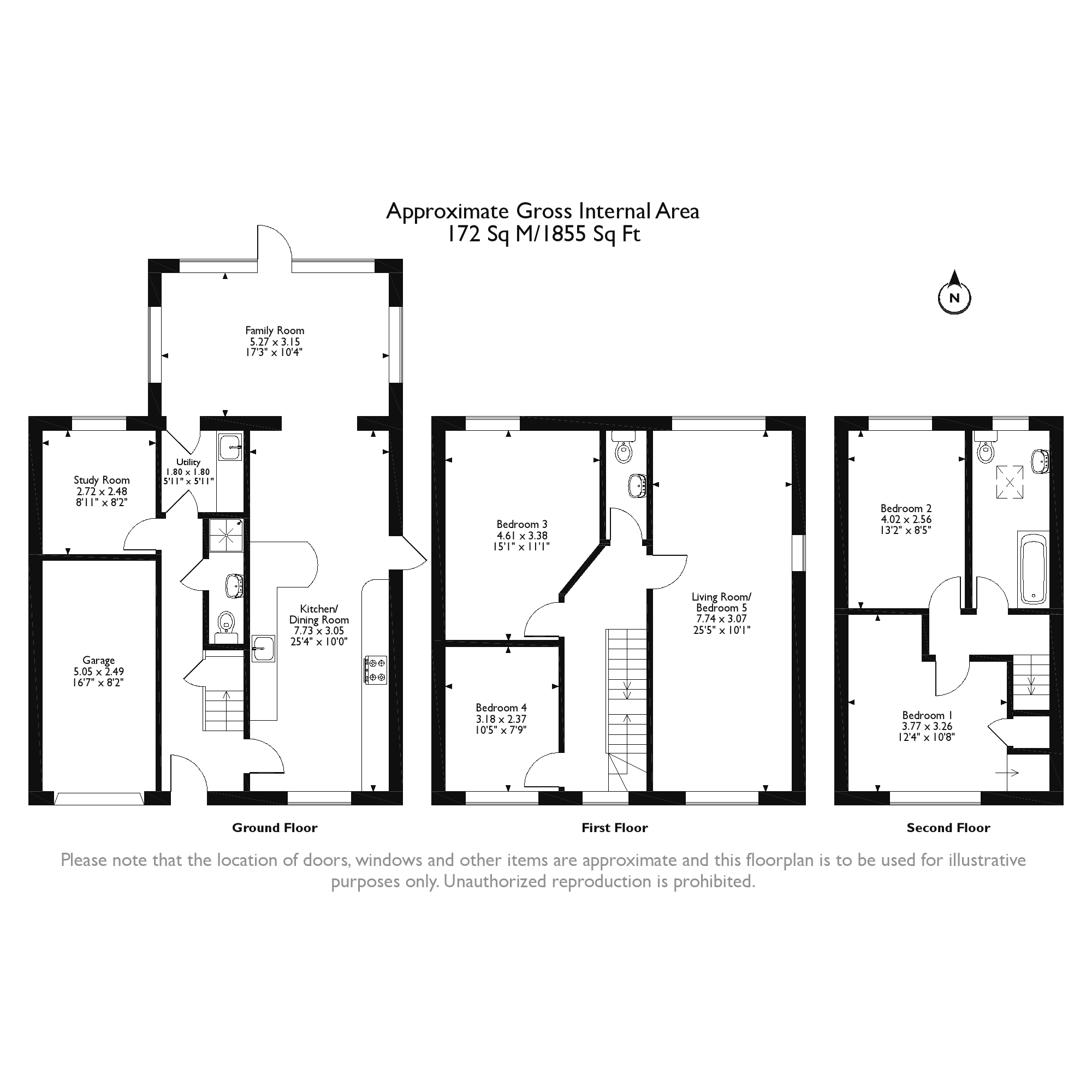 Stocton Close, Surrey floorplan